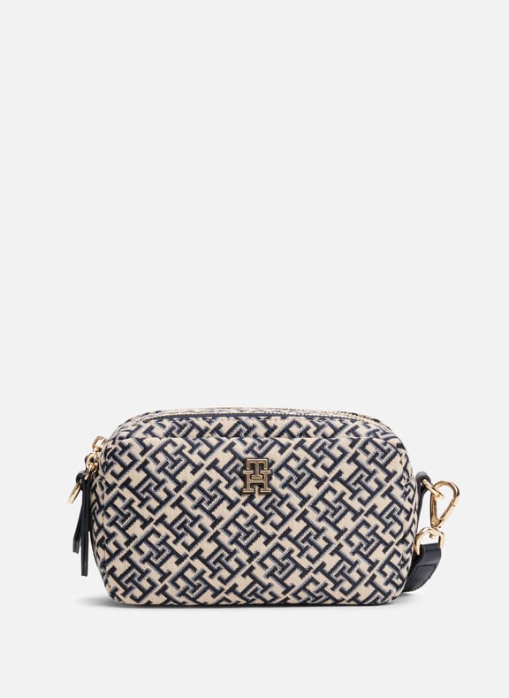 Sac à bandoulière jacquard monogrammé Bleu by TOMMY HILFIGER TOMMY HILFIGER Sac à bandoulière jacquard monogrammé Bleu