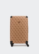 Valise Trolley Berta imprimée monogramme BERTA 28 IN 8-WHEELER Latte logo/brown