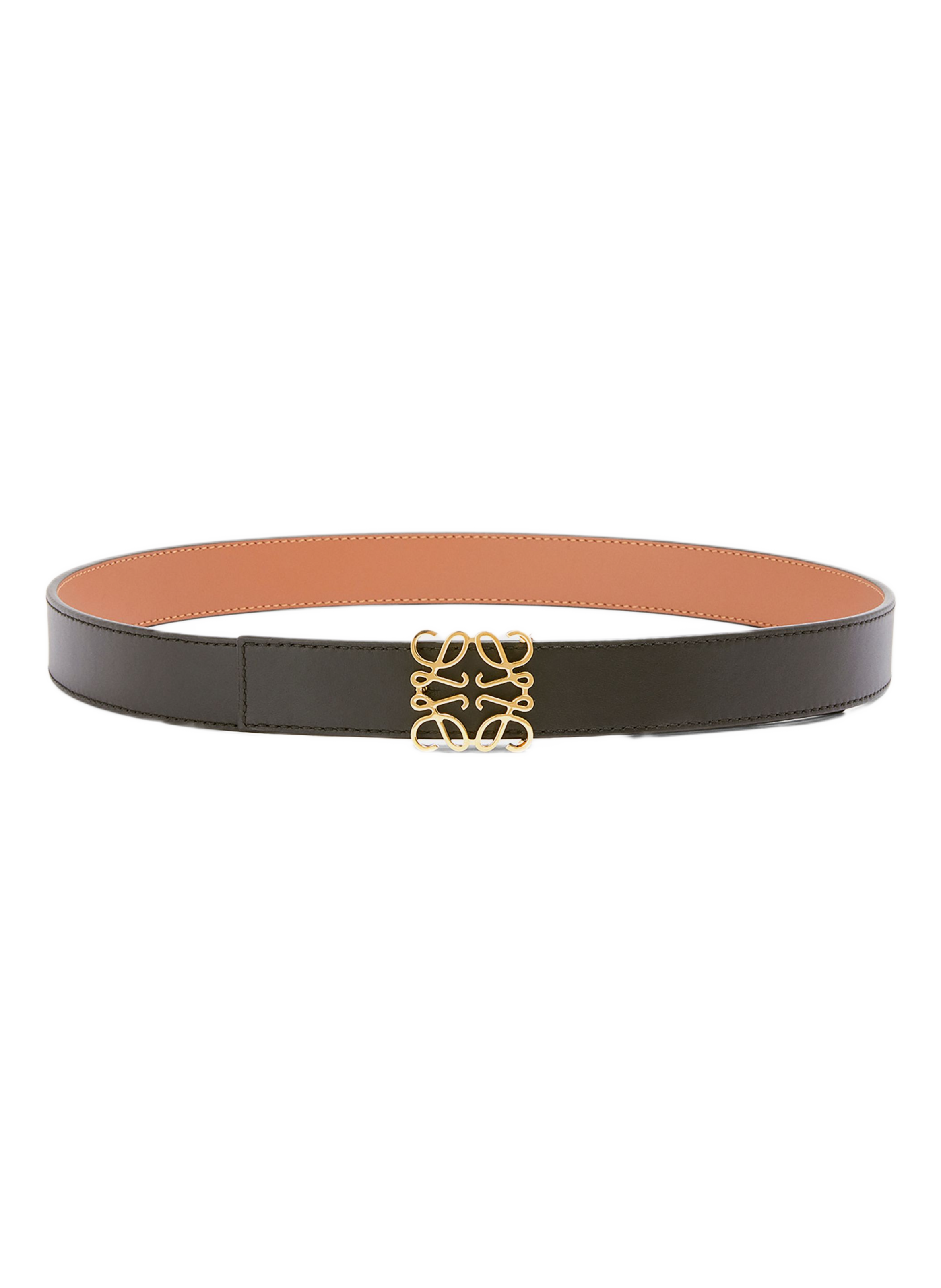 Reversible calf leather Anagram belt LOEWE Multicolour