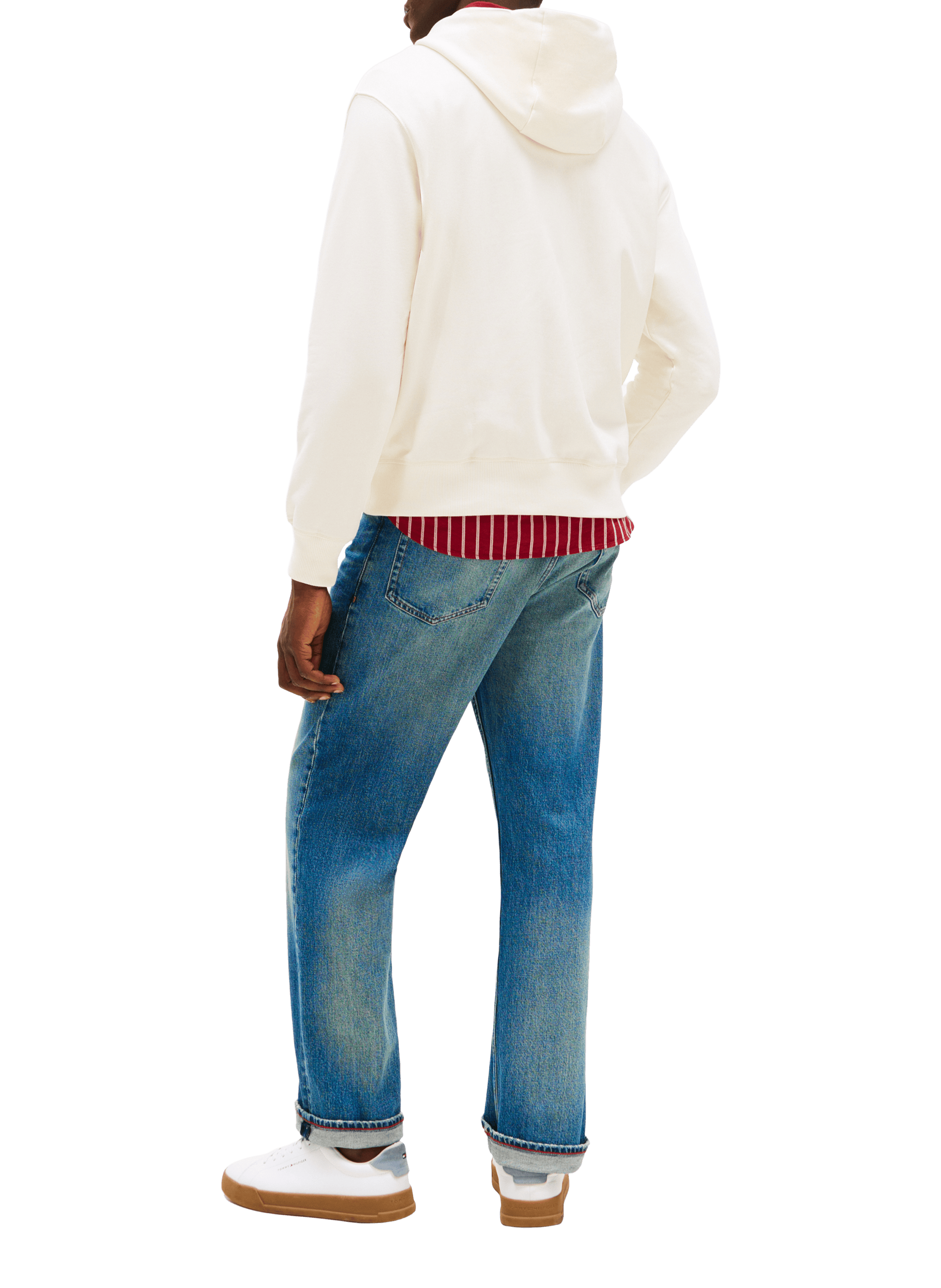 Embroidered cotton sweatshirt TOMMY HILFIGER Beige