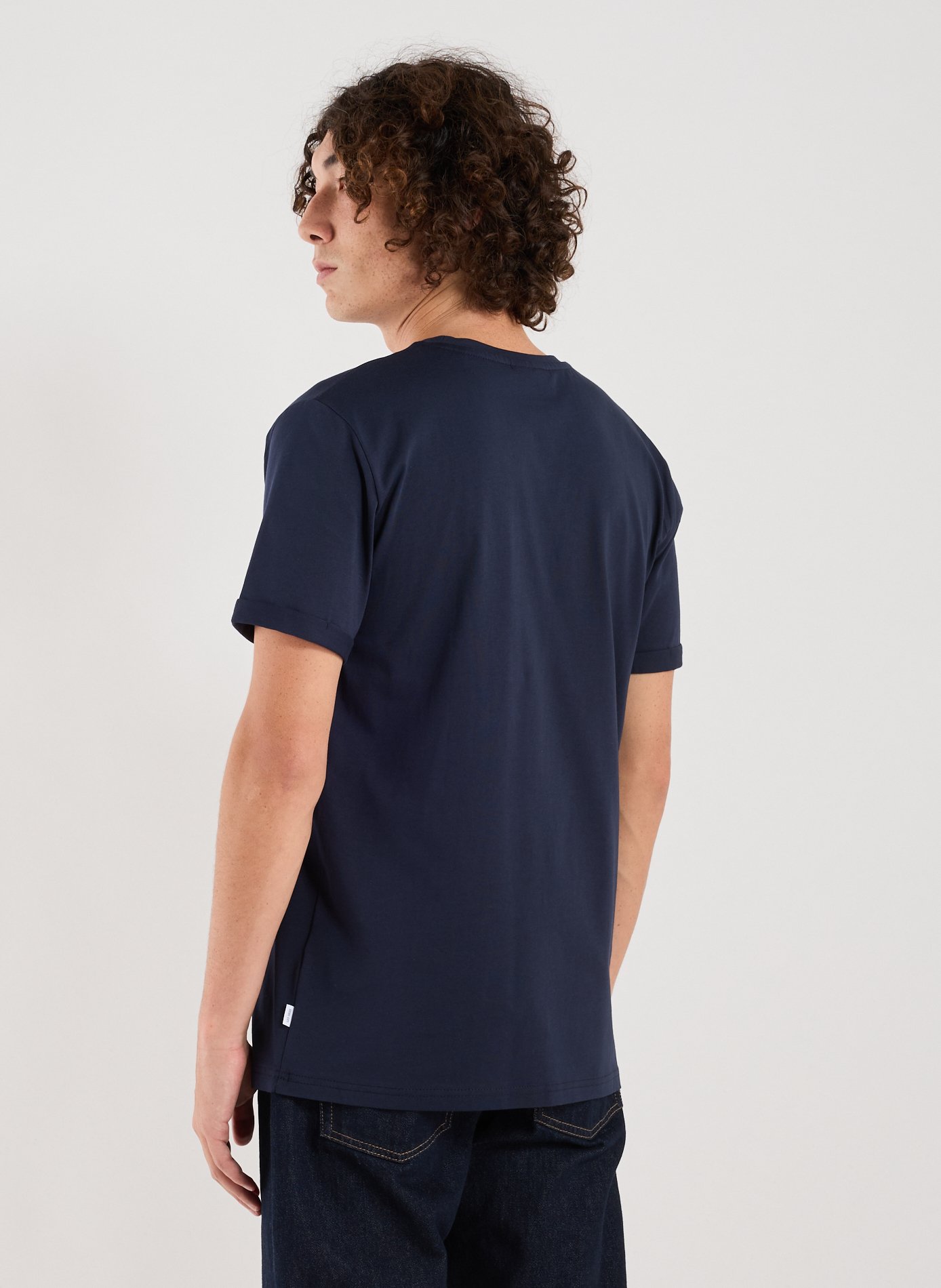 T-shirt brodé en coton LES DEUX Bleu