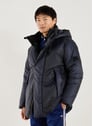 Quilted hooded parka | Blue by RAINS RAINS Quilted hooded parka | Blue