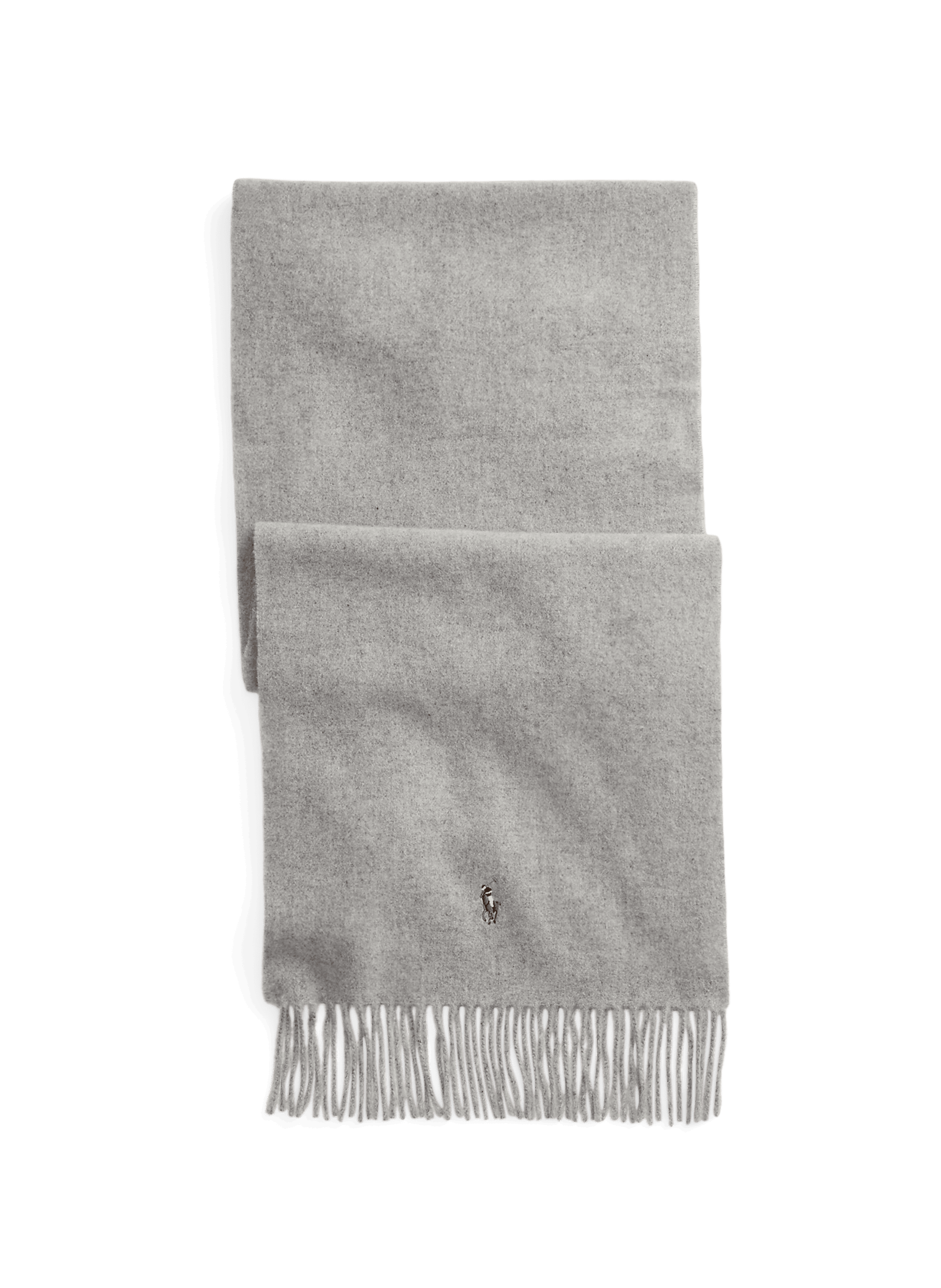POLO RALPH LAUREN Scarf with a plain and checked appearance Grey