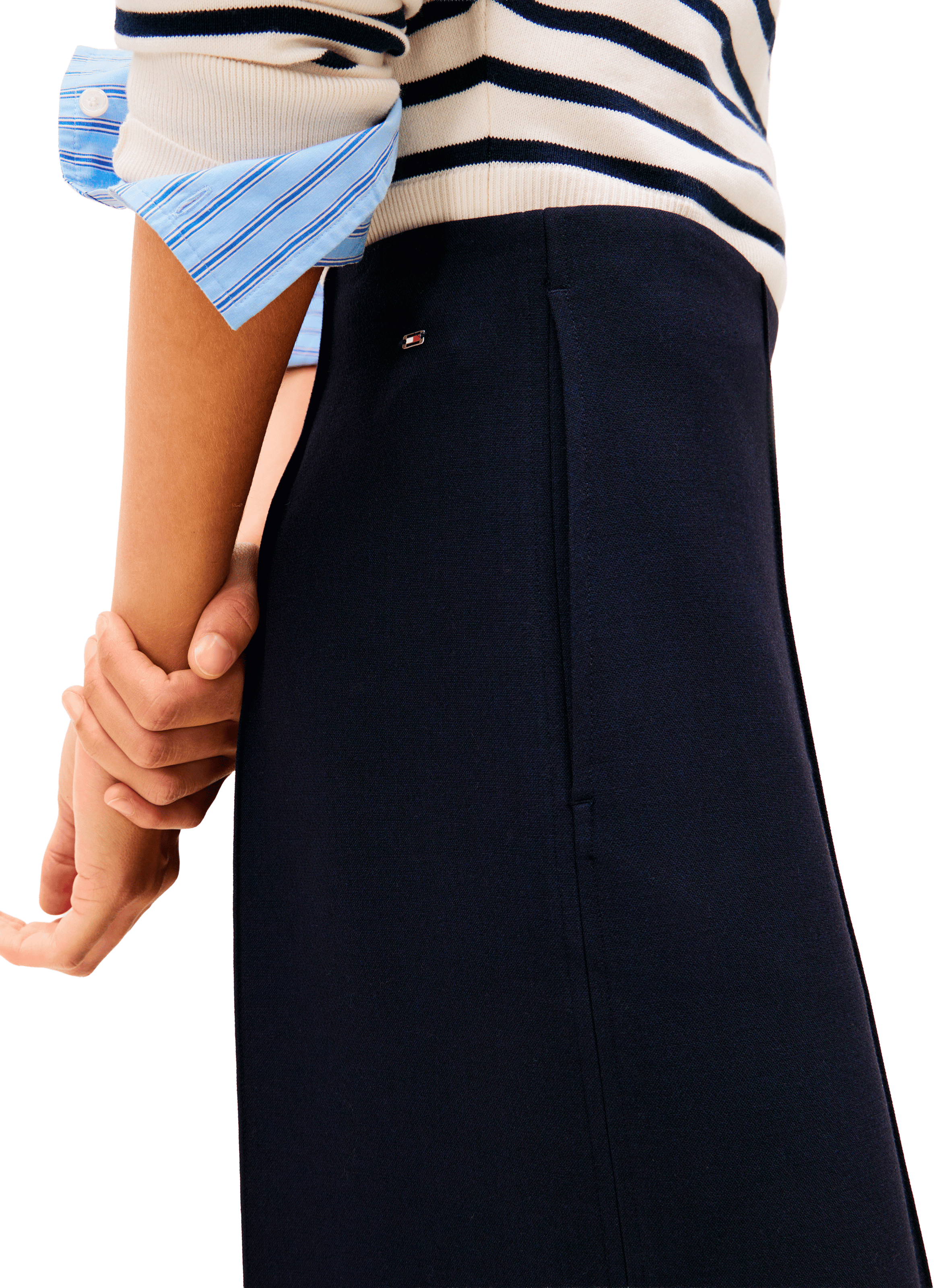 Pantalon décontracté à jambe ample TOMMY HILFIGER Bleu