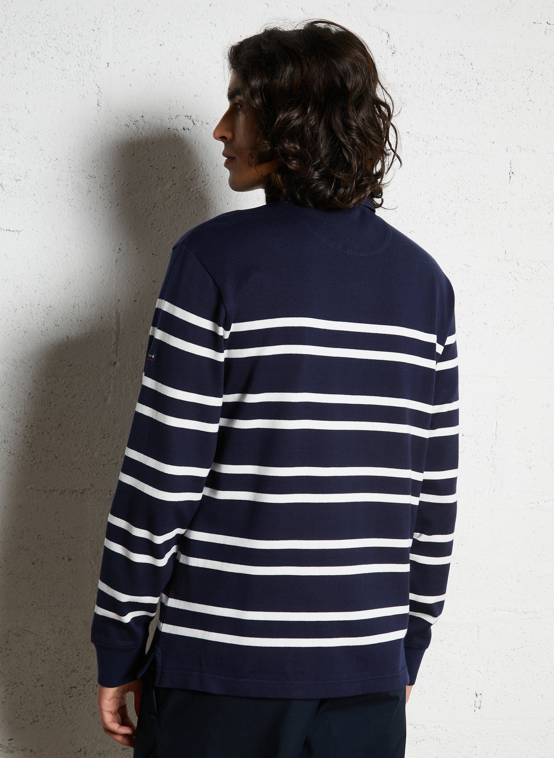 Polo droit en maille en coton ARMOR-LUX Bleu