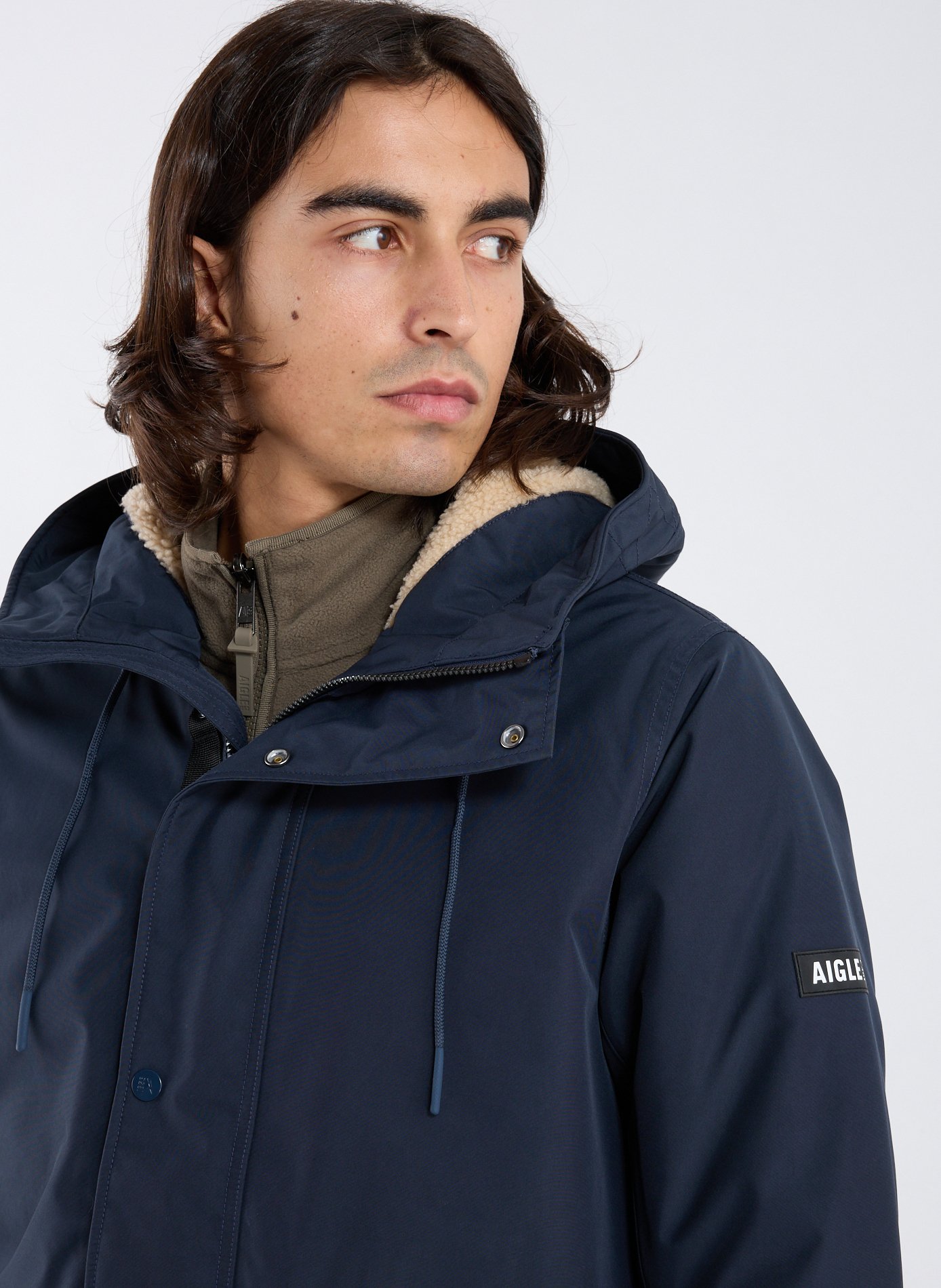 Parka Fishtail Gore-tex matelassée  AIGLE Bleu