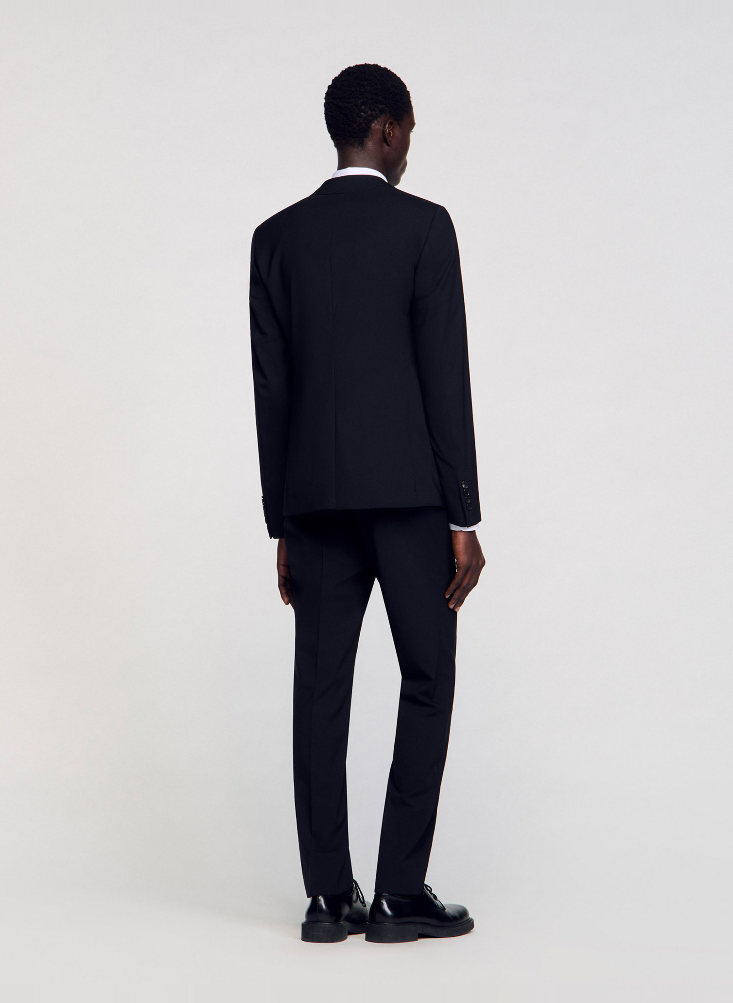 Veste de tailleur en laine mélangée SANDRO Noir