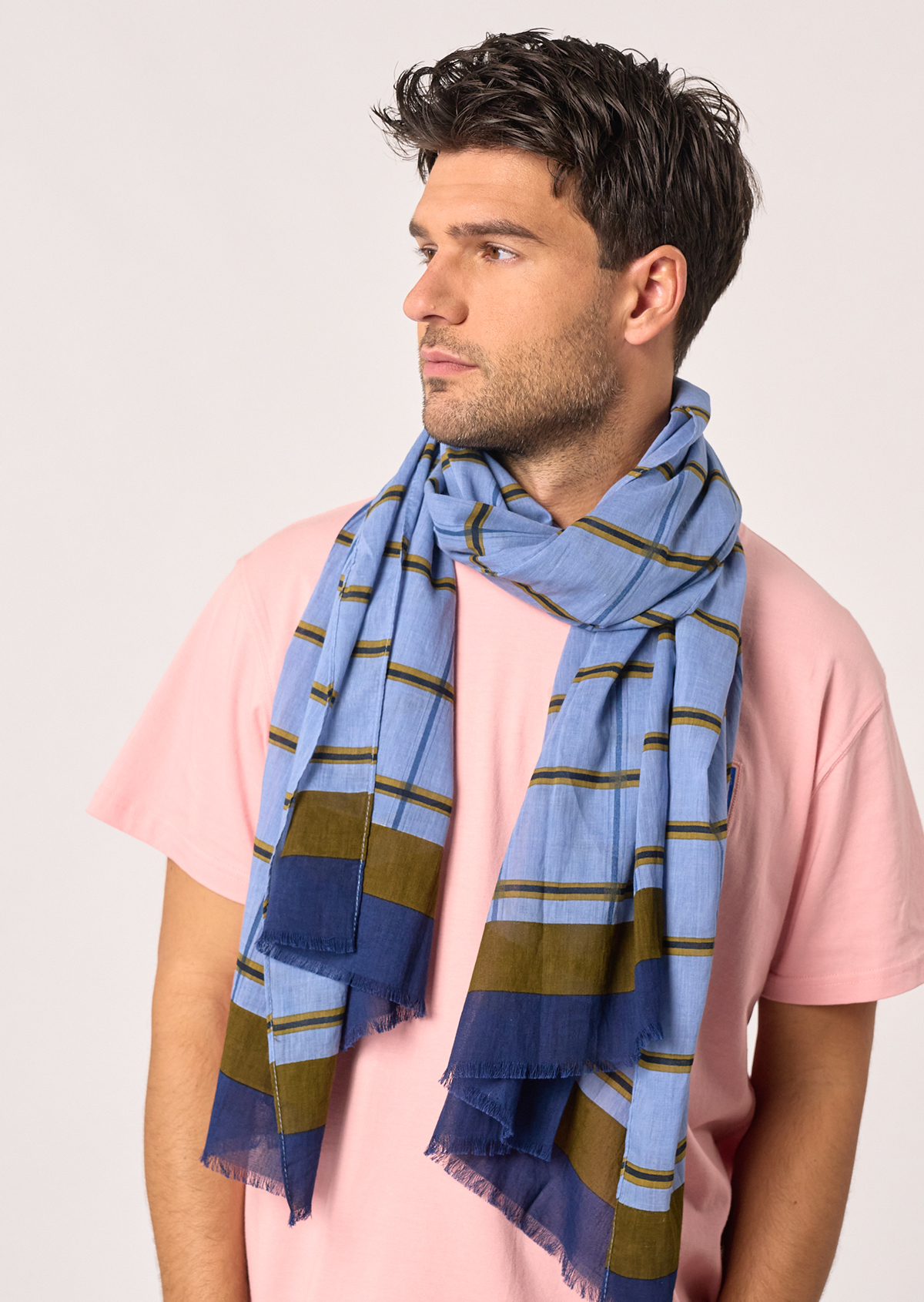 Foulard en coton biologique BILLYBELT Bleu