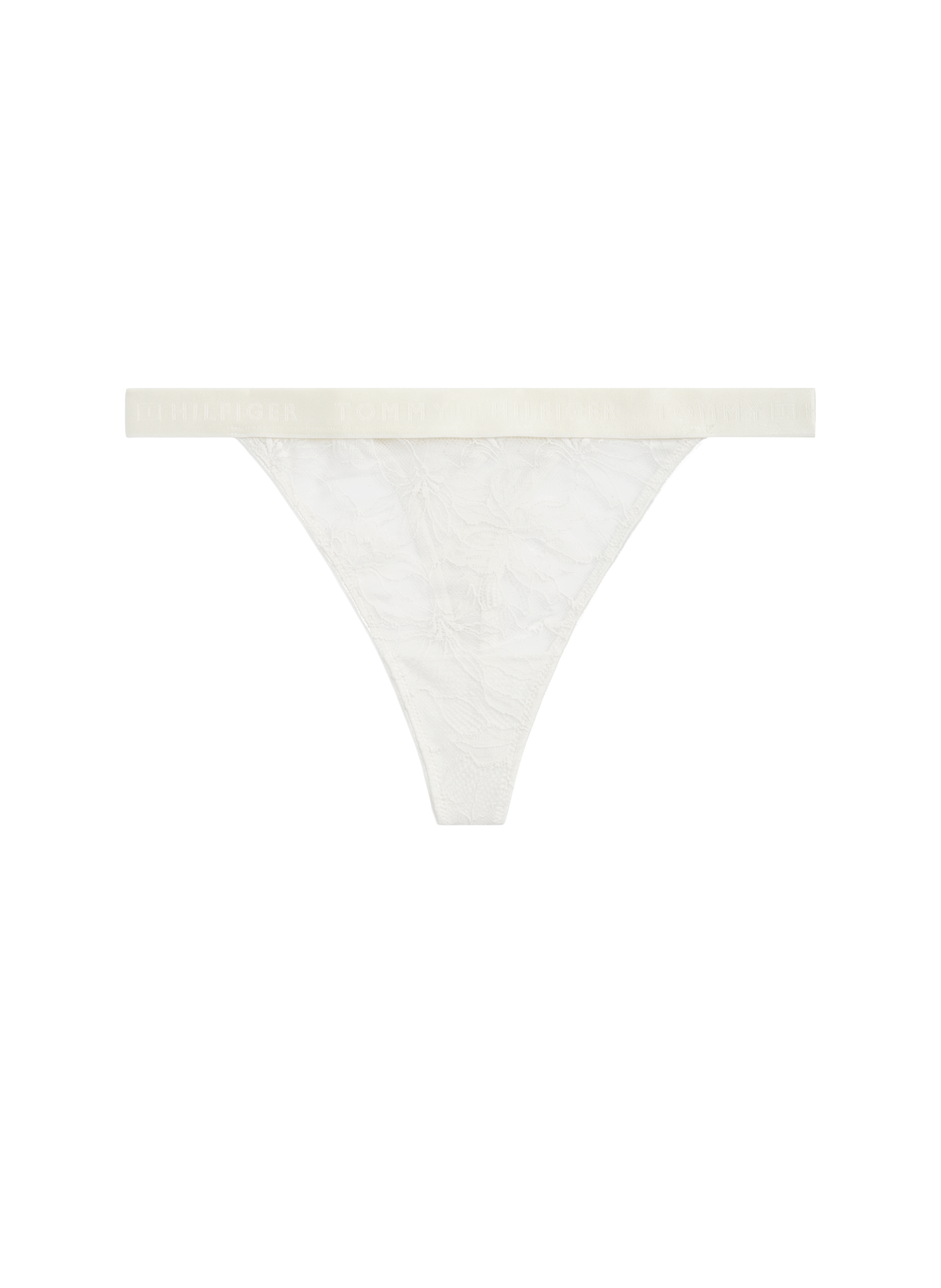 String transparent en dentelle TH MODERN LACE Ivory