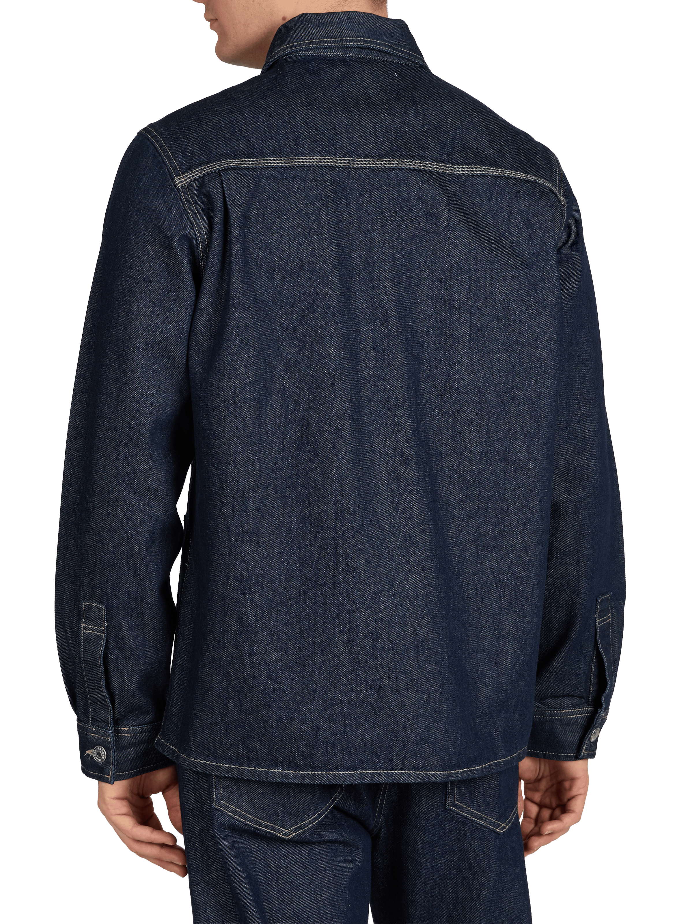 Chemise denim col classique en coton biologique SAMSOE SAMSOE Bleu