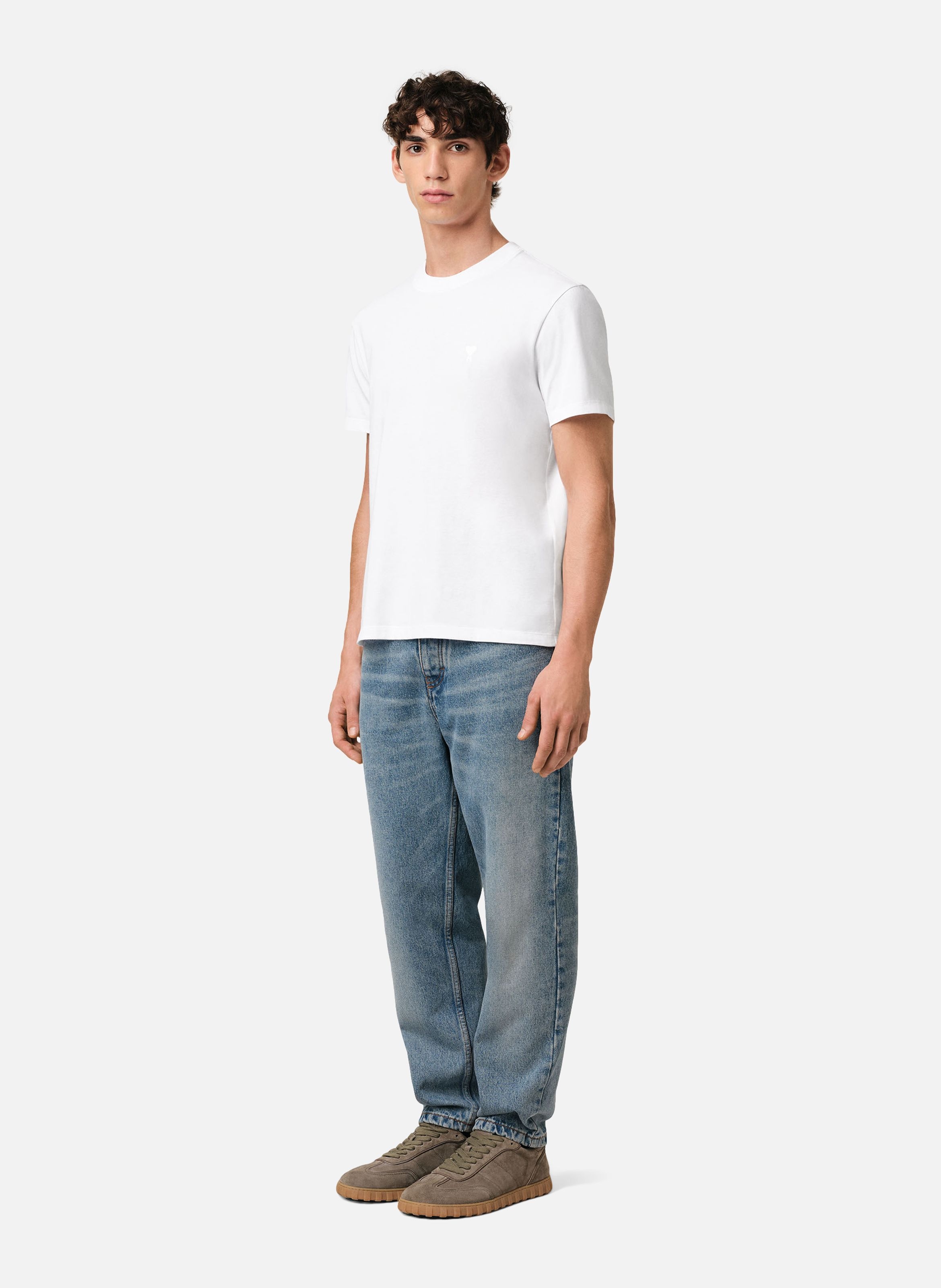 T-shirt Ami de Coeur unisexe AMI PARIS Blanc