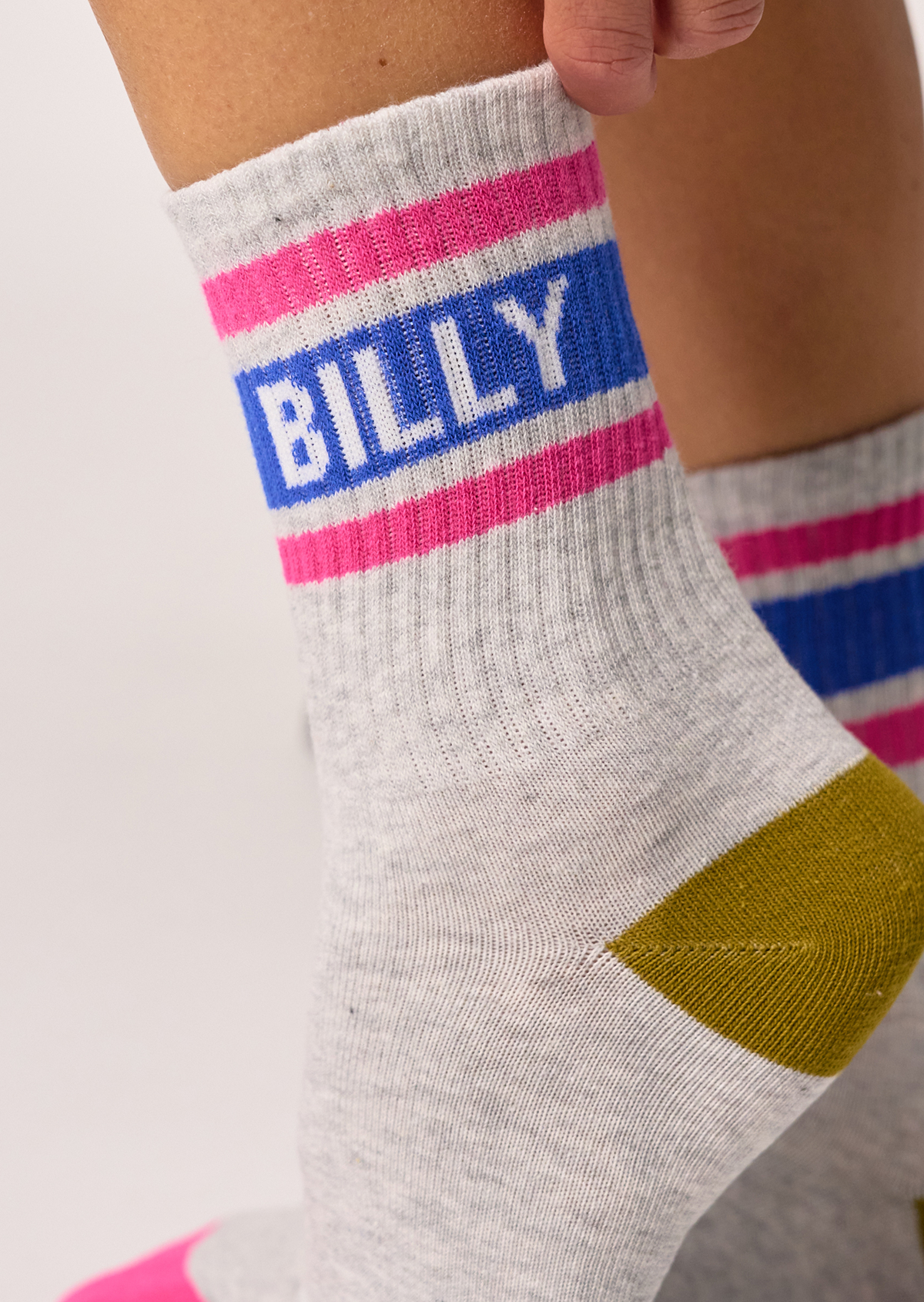 Chaussettes en coton tennis BILLYBELT Gris