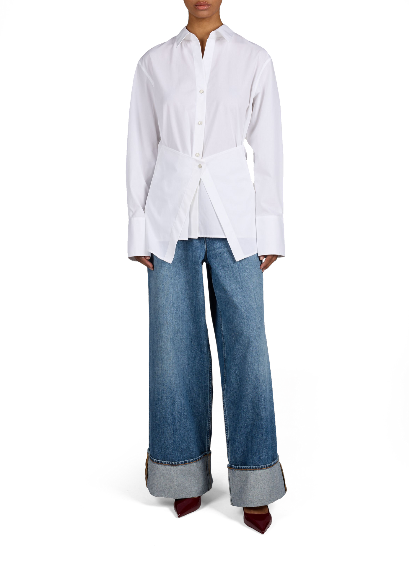 Slingbacks Lidia en cuir PARIS TEXAS Rouge