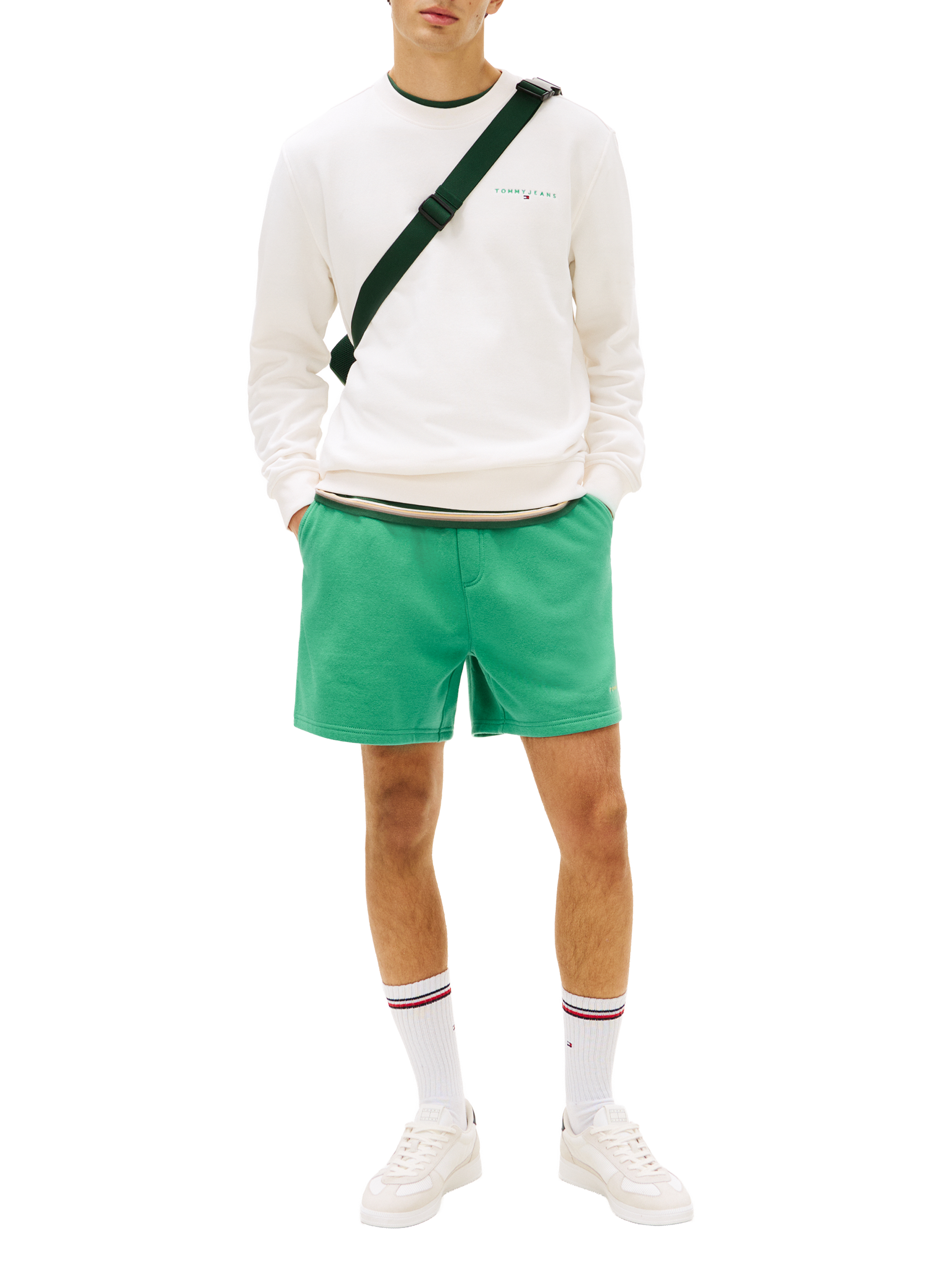 Straight sweatshirt in blended cotton TOMMY HILFIGER Beige