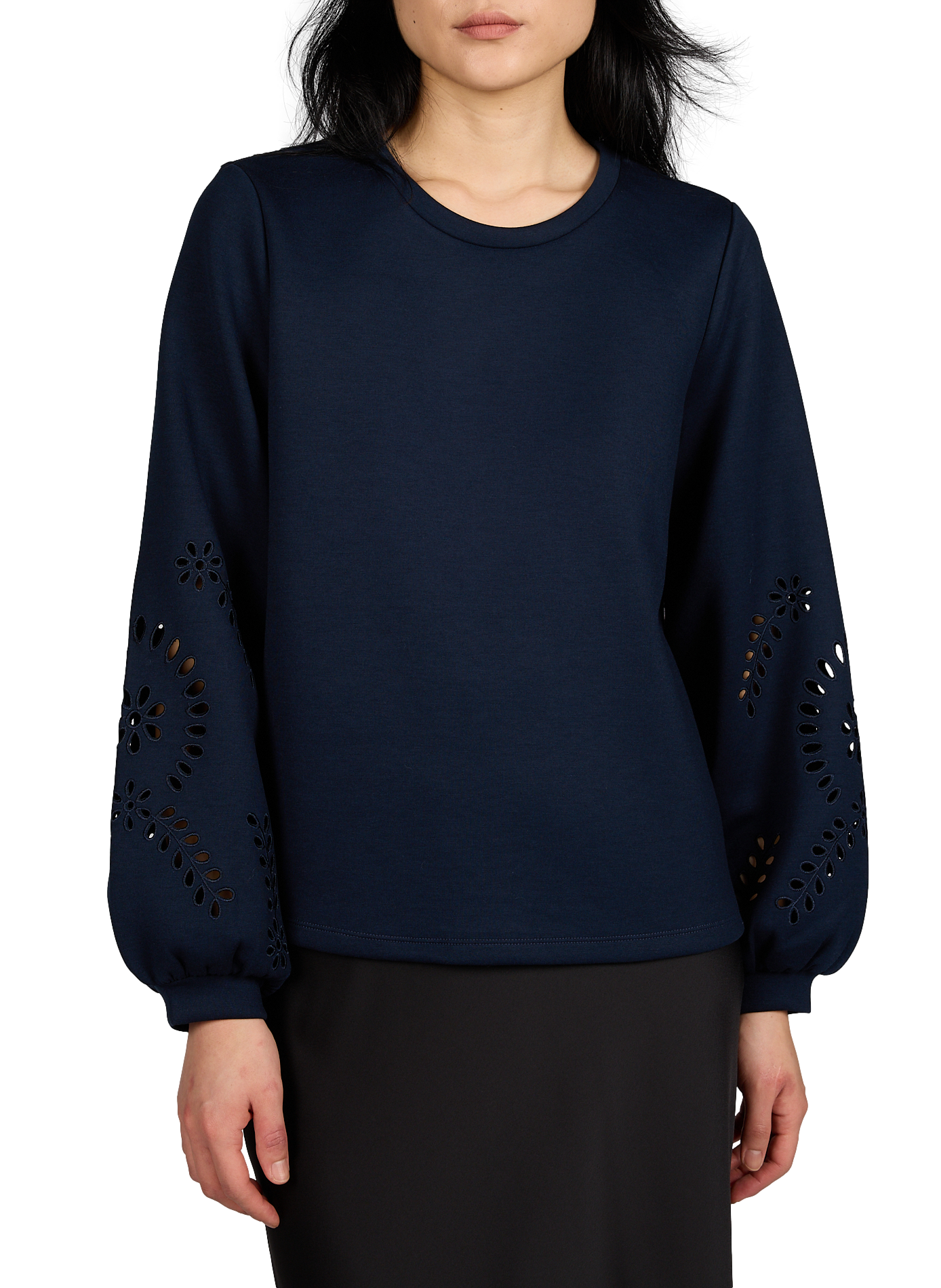 Sweatshirt avec manches ajourées VISANDY L Navy blazer