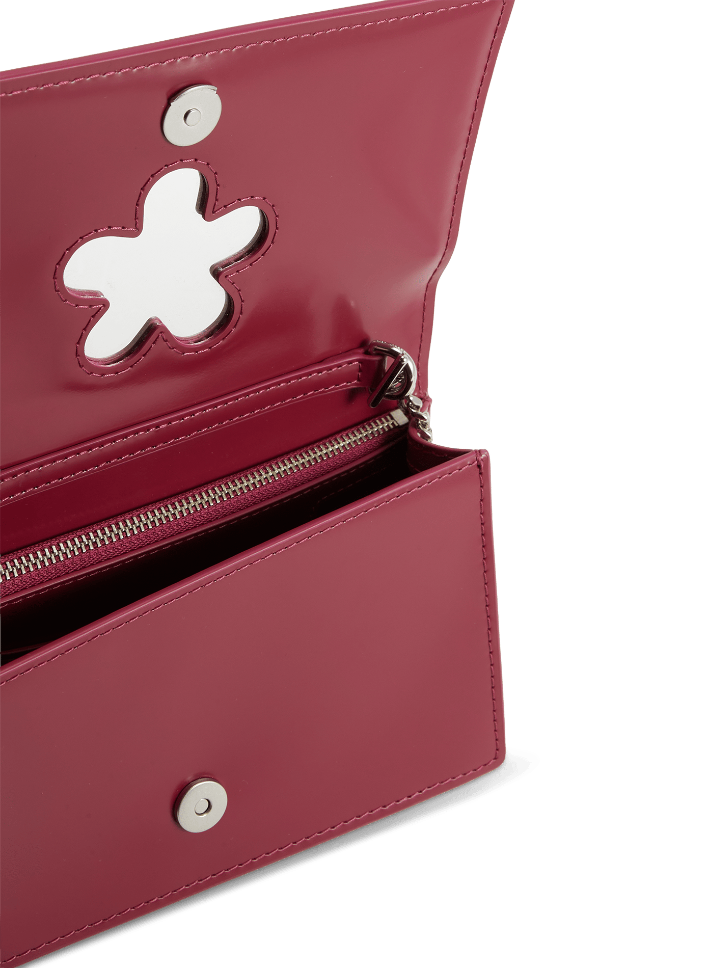 Borsa a tracolla mini Mirror in pelle verniciata MARC JACOBS Rosa