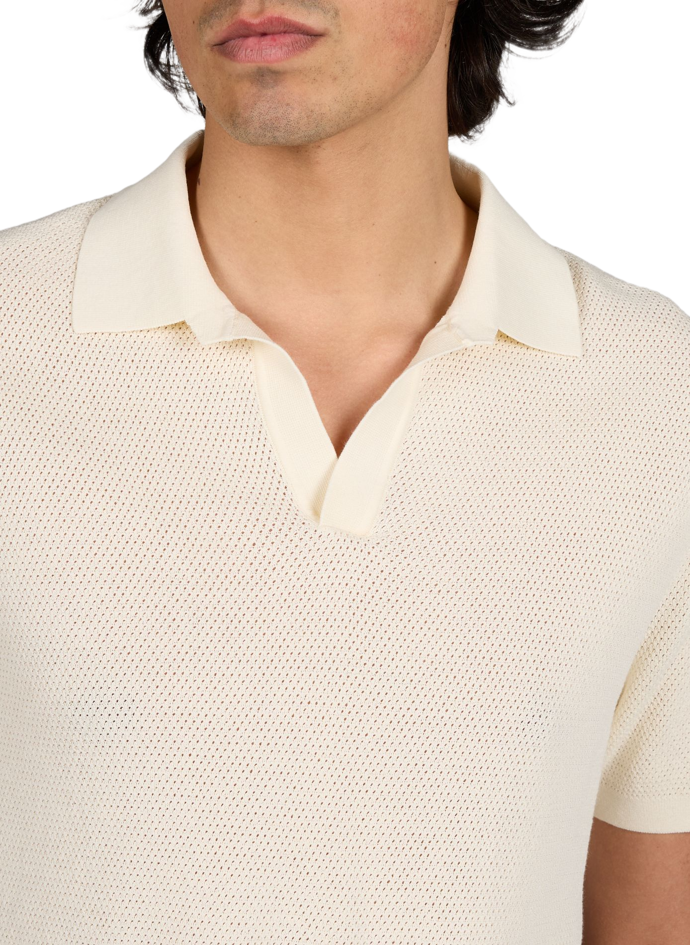 Sloan Mesh Buttonless Cardigan MC2 SAINT BARTH Beige