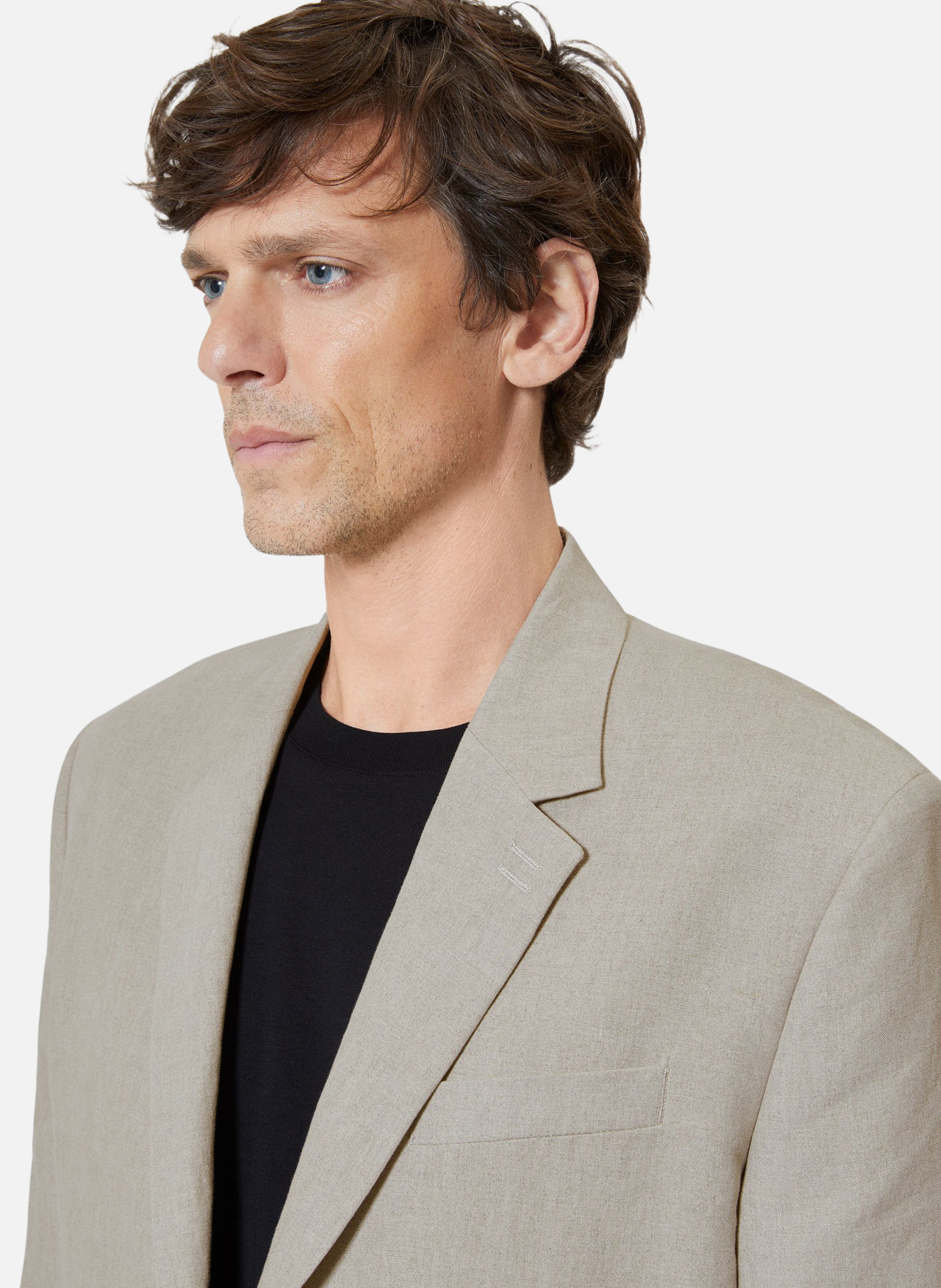 Veste de costume en lin THE KOOPLES Beige