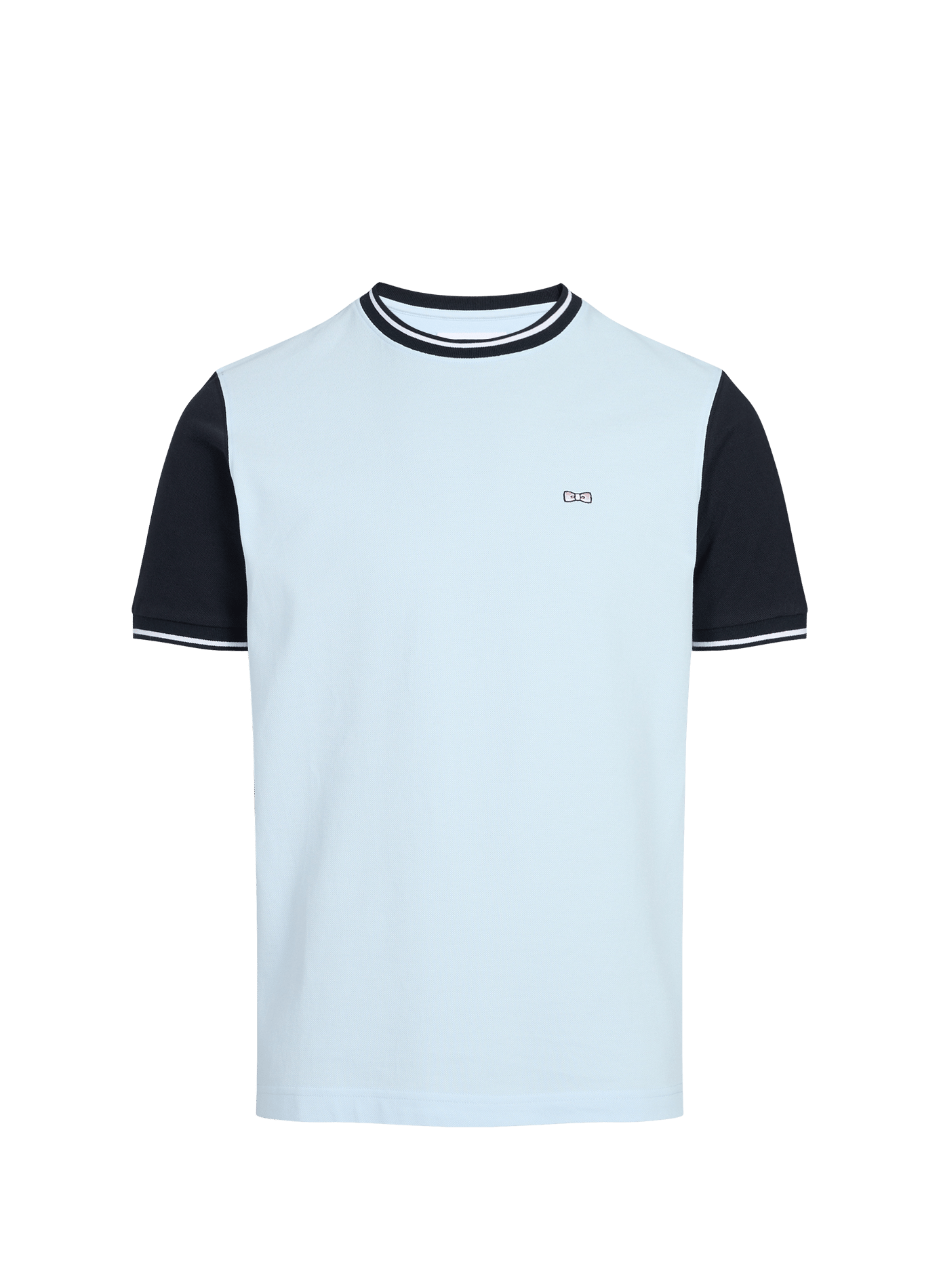 T-shirt droit à logo brodé en coton EDEN PARK Bleu