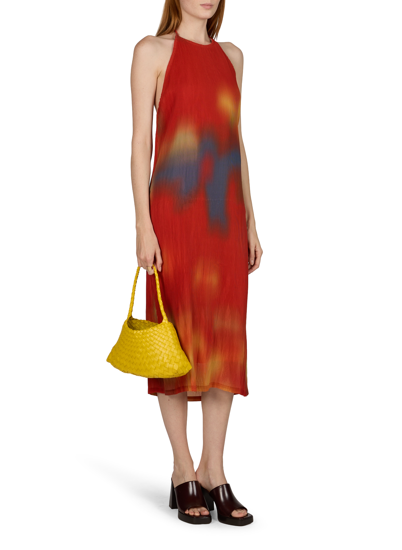 Handtas Rosanna van leer DRAGON DIFFUSION Geel