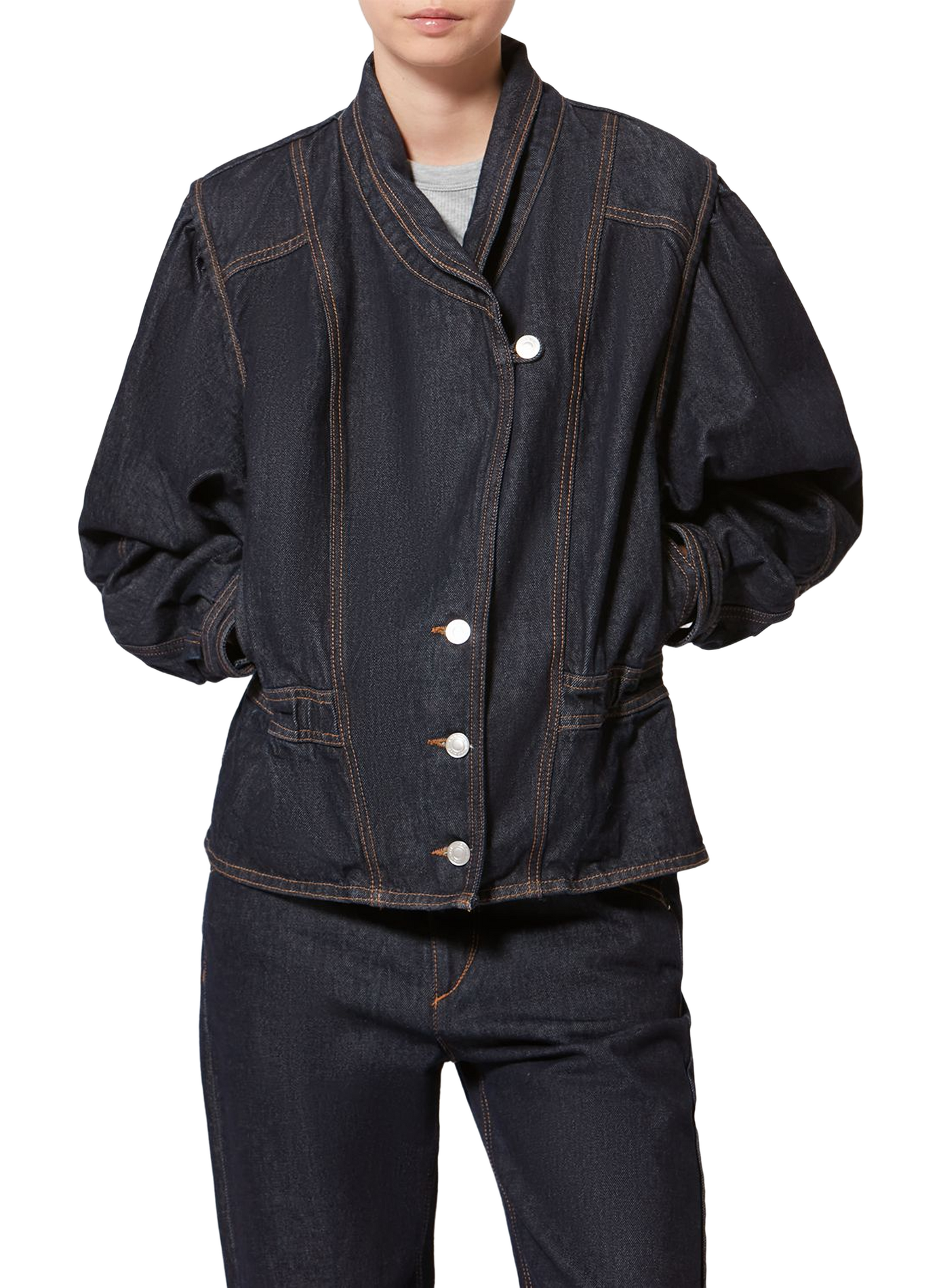 Dolie denim cotton jacket ISABEL MARANT Blue