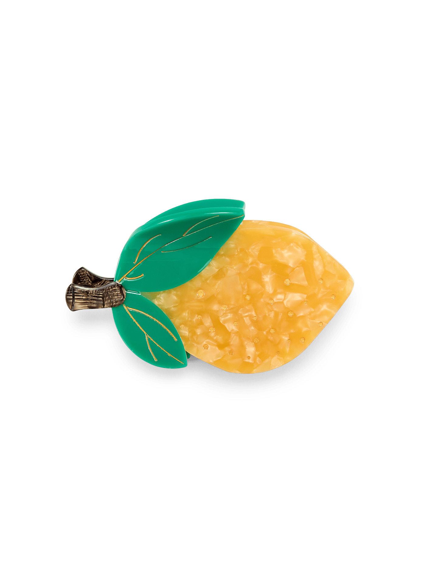 Pince à cheveux citron AU PRINTEMPS PARIS Jaune