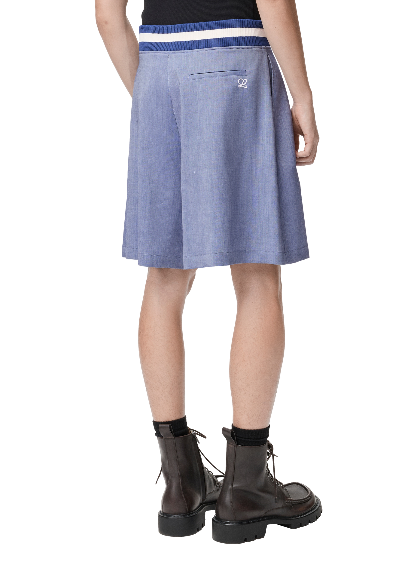 Short en laine oxford LOEWE Bleu
