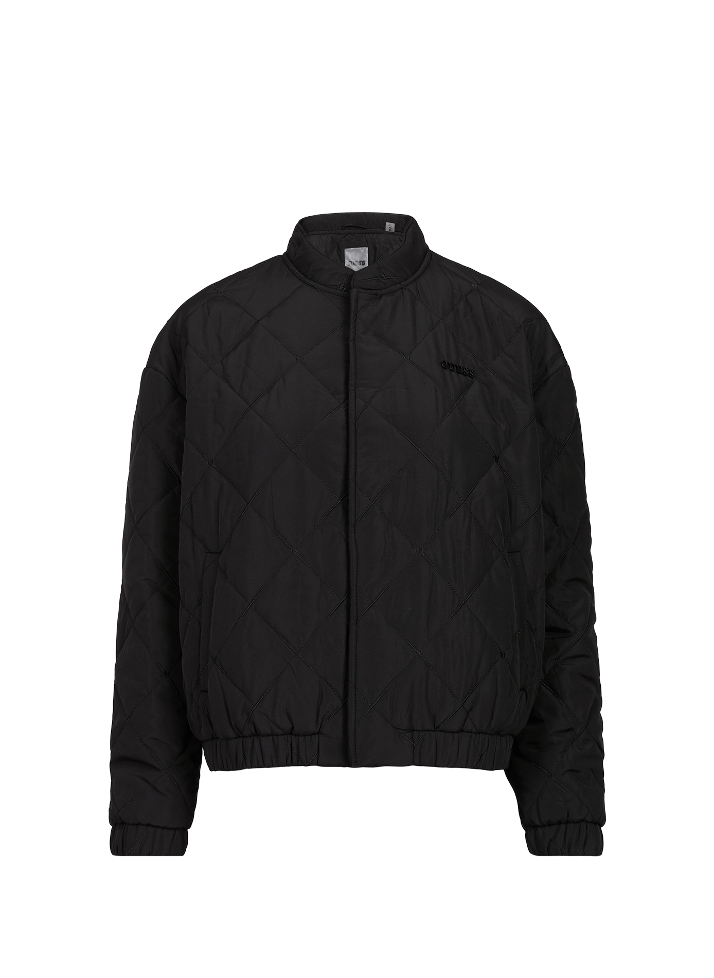 Weiter geschnittener gesteppter Bomber GUESS Schwarz
