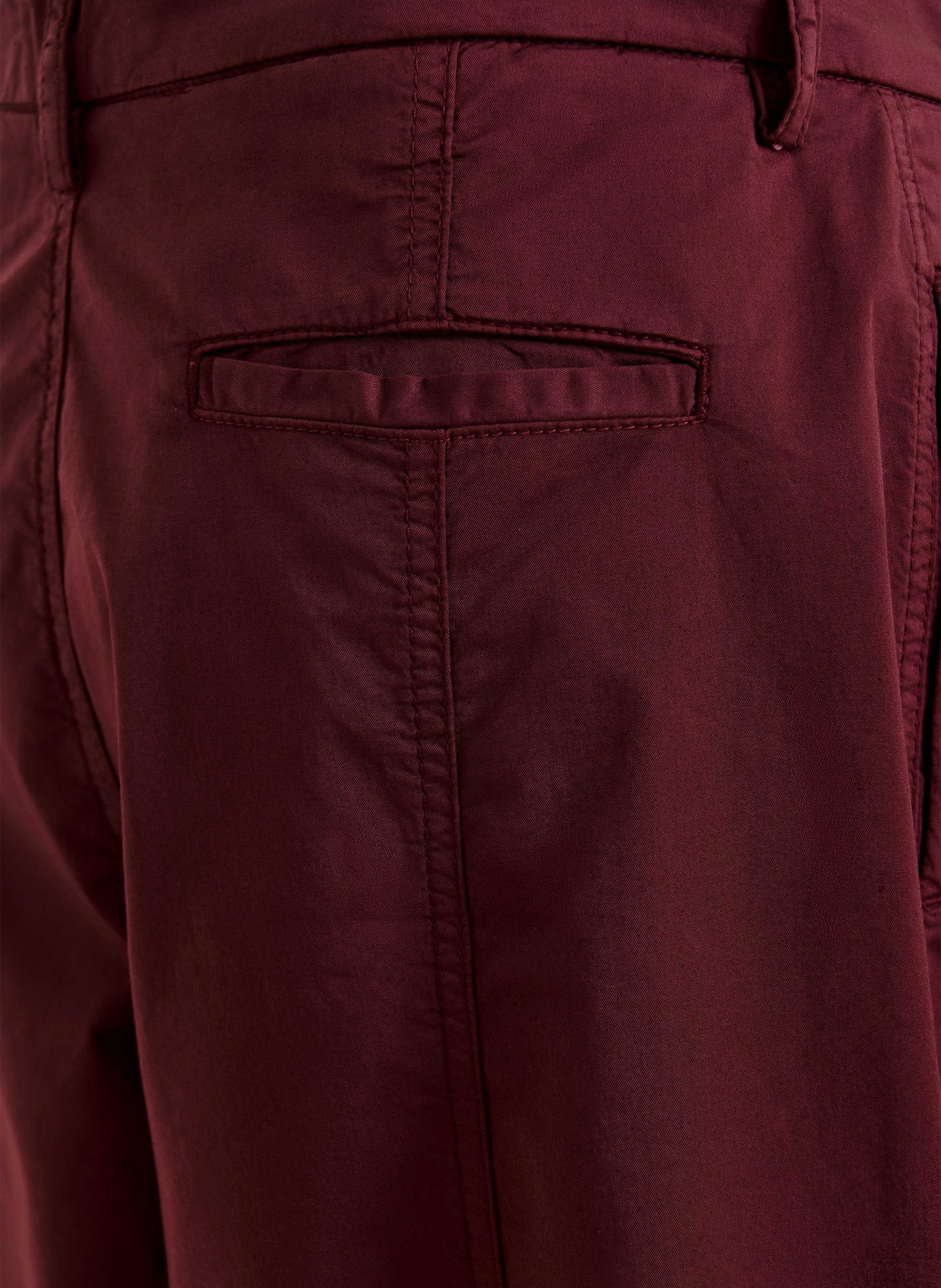 Pantalon large en coton bio mélangé kurry ESSENTIEL ANTWERP Rouge