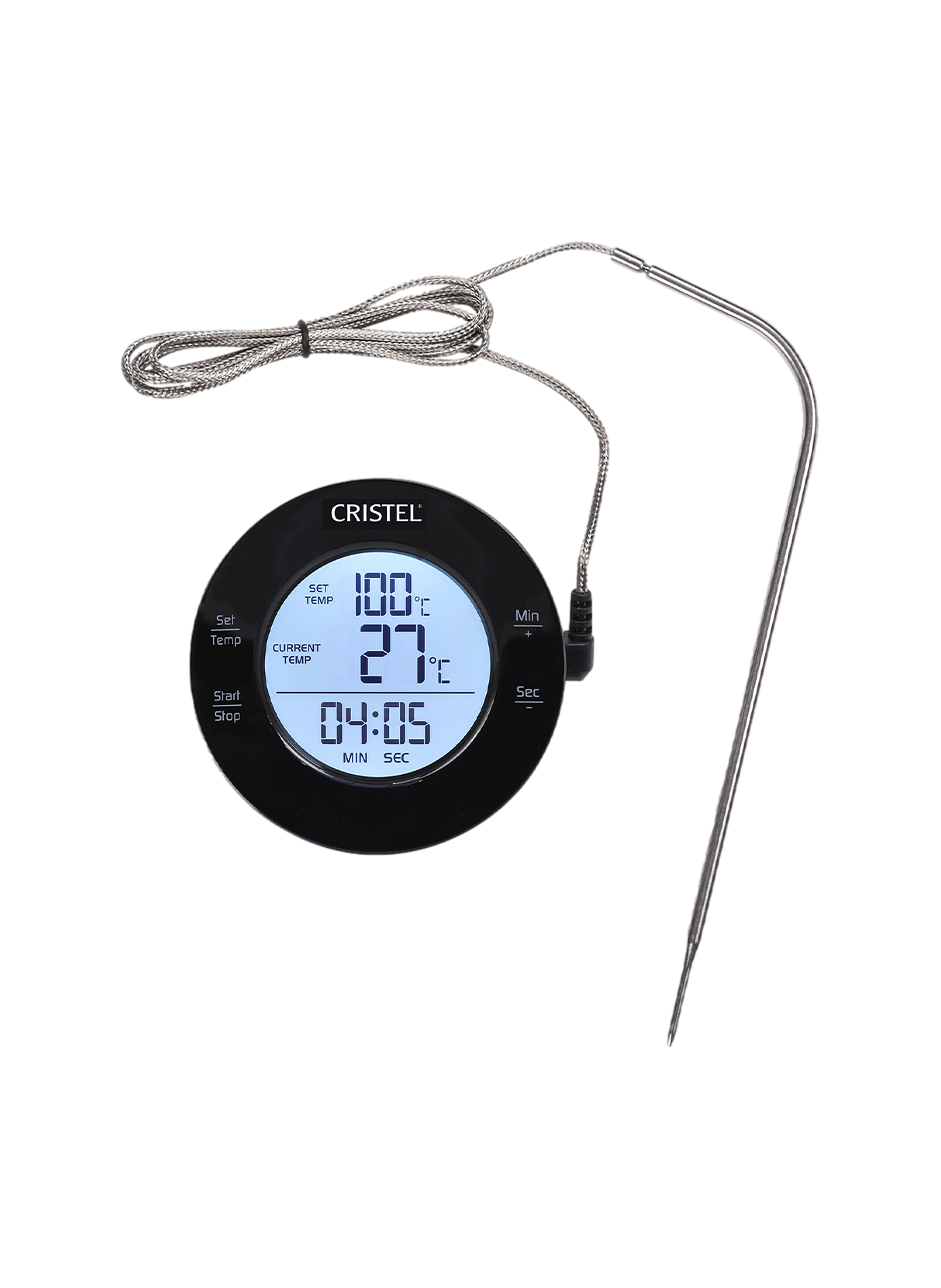 Thermomètre digital de cuisson Poc CRISTEL Gris