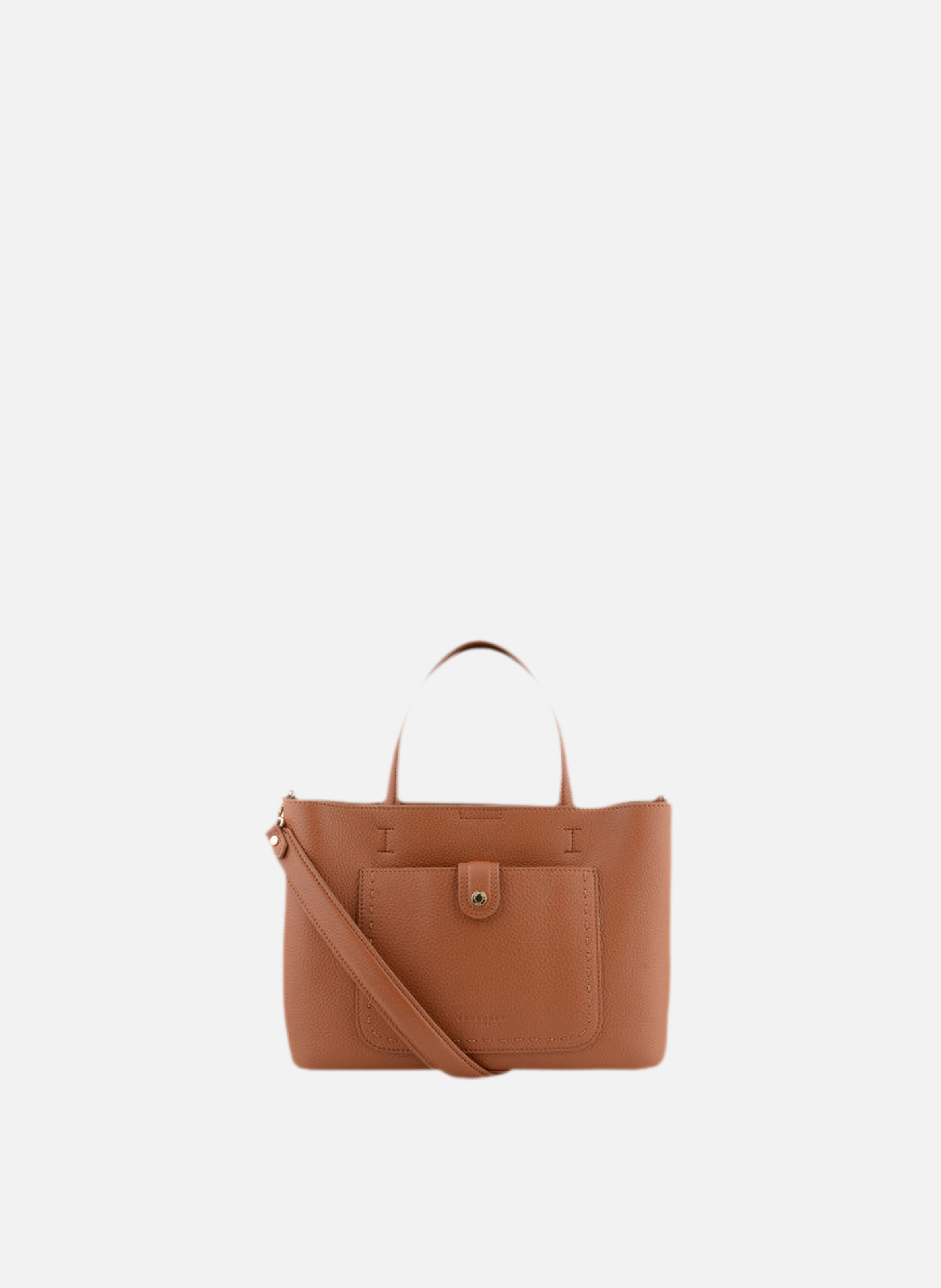 Bride soft | sac à main en cuir de vachette POURCHET Marron