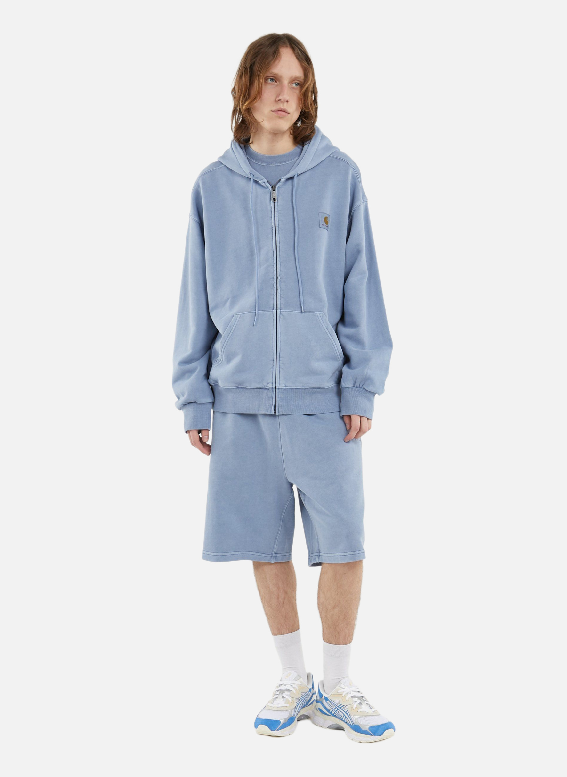 Hoodie zippé hooded nelson CARHARTT WIP Bleu