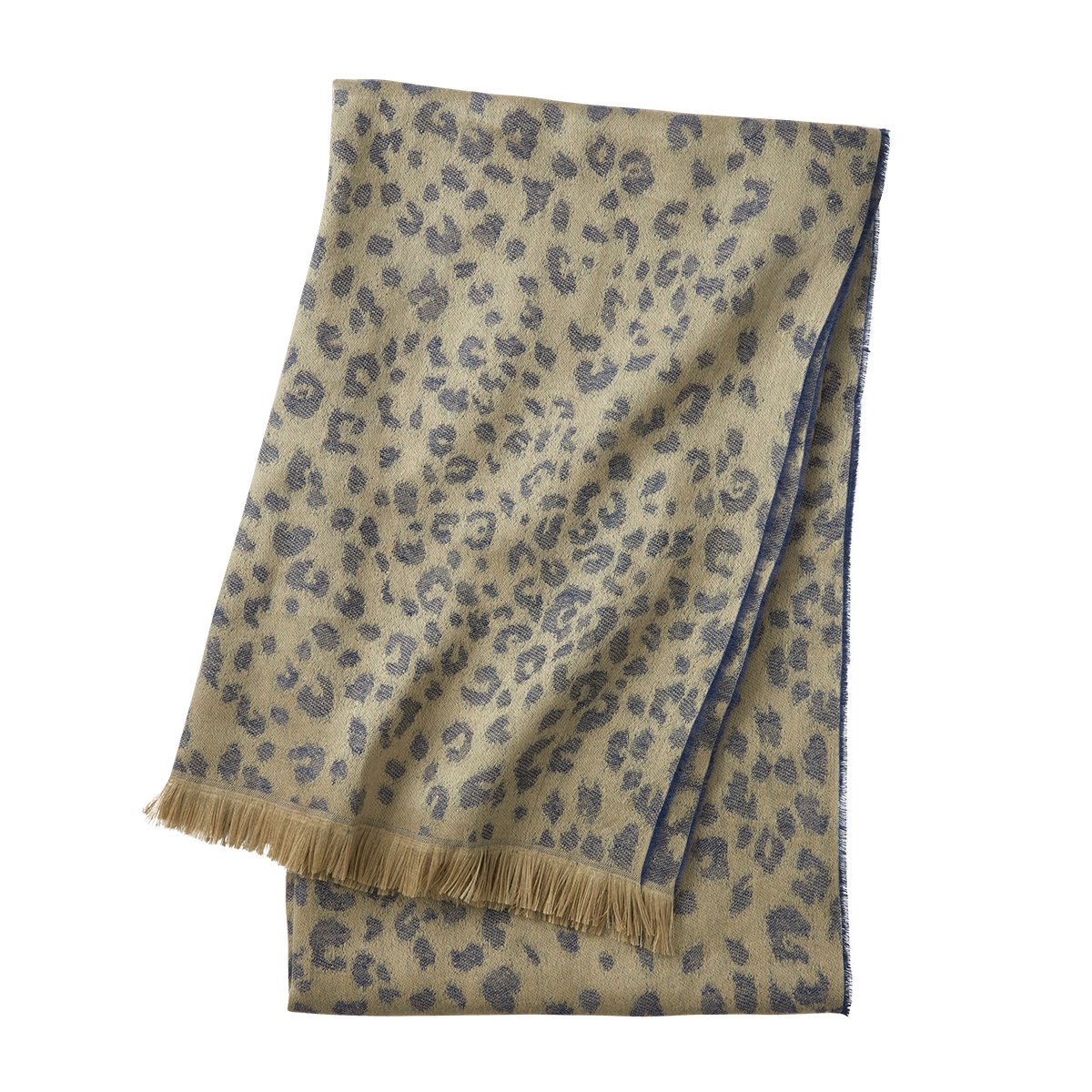 Plaid en lin, fauve YVES DELORME Bleu