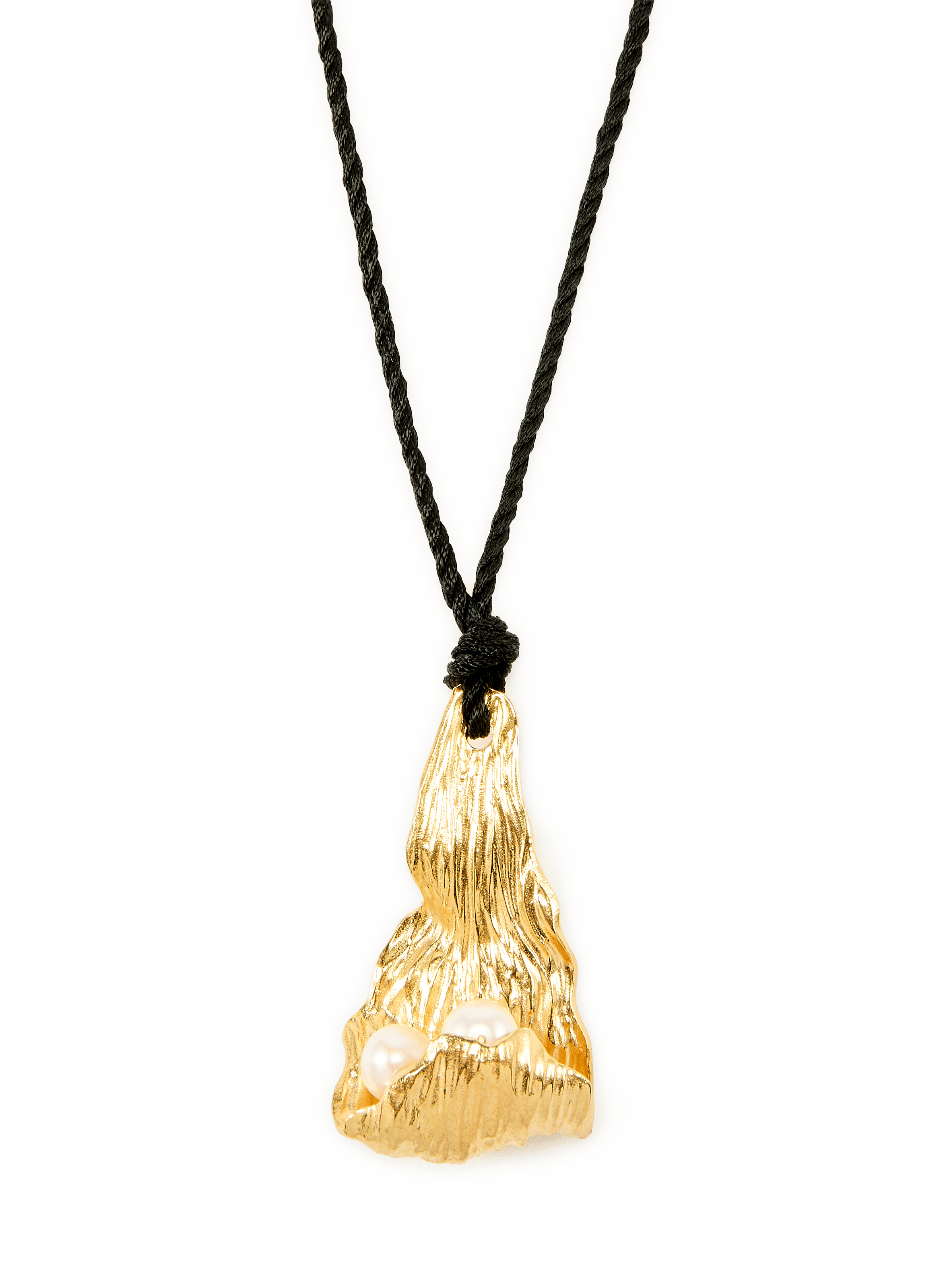 Pendant Necklace with Bead Petal JOANNA LAURA CONSTANTINE Golden