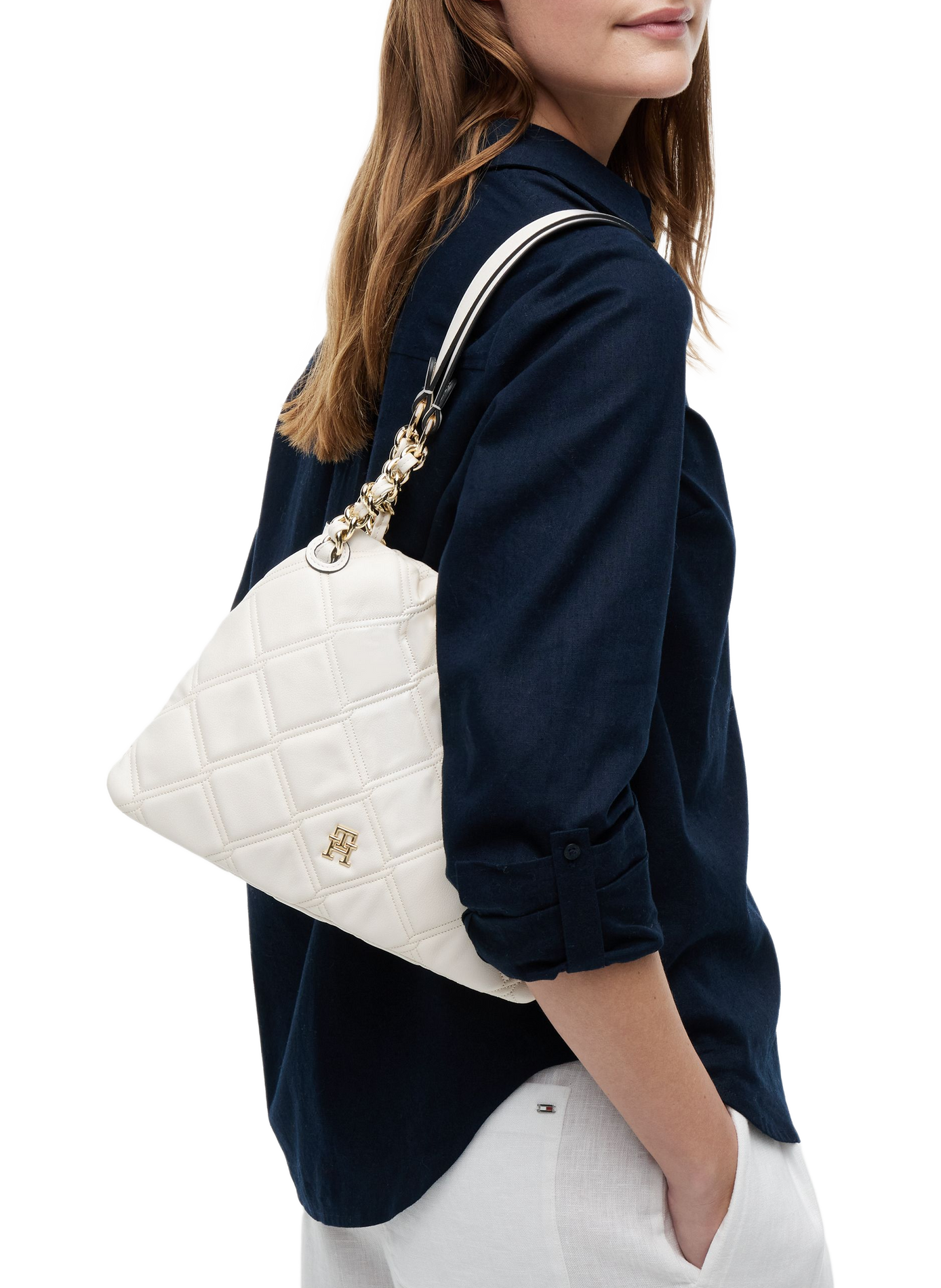 Shoulder bag TOMMY HILFIGER Beige