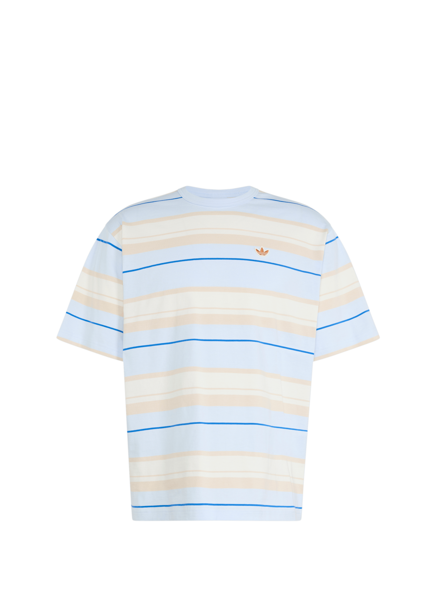 T-shirt droit rayé  ADIDAS Bleu
