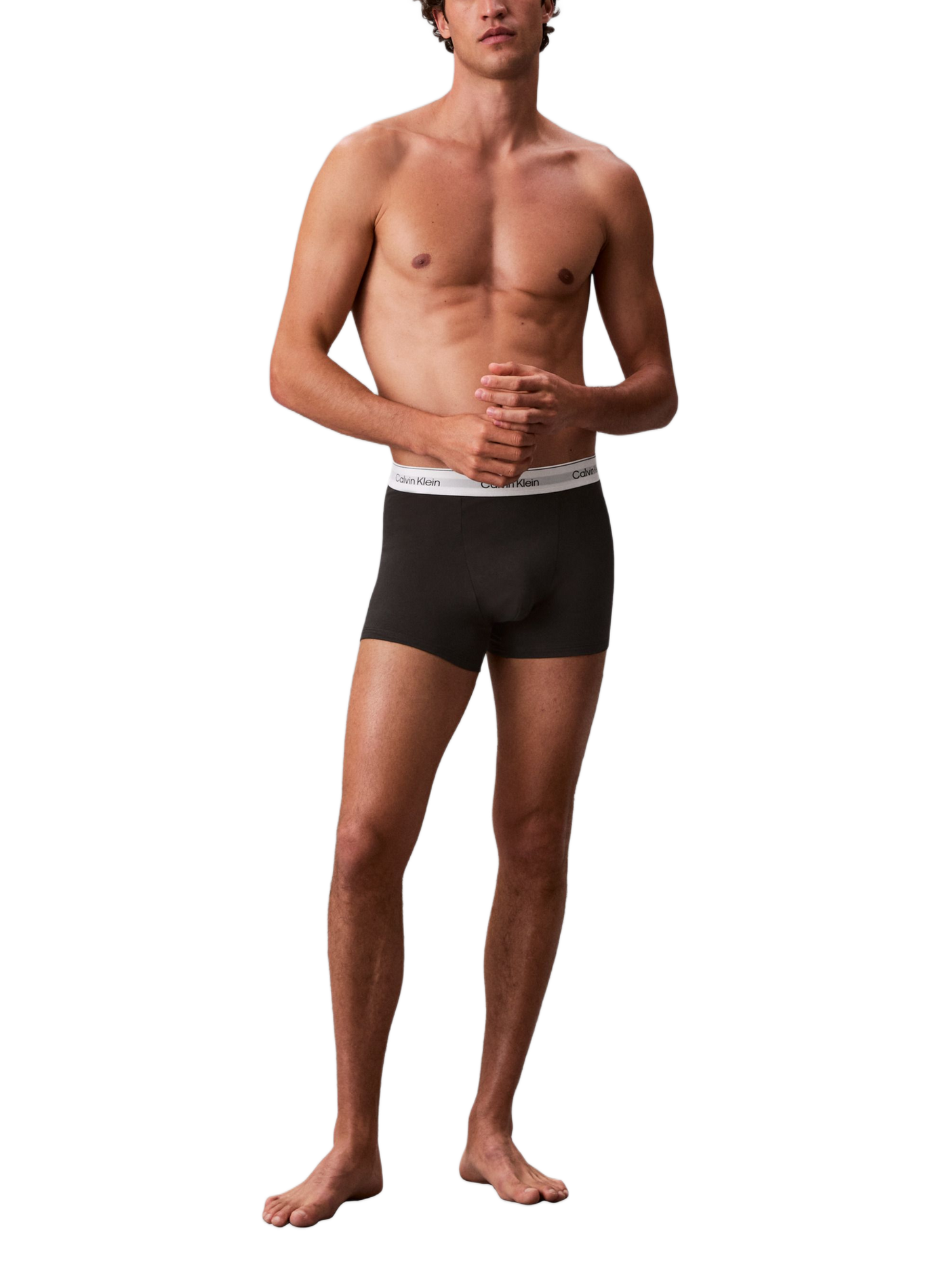 Set of 5 Boxershorts mit Logo aus Baumwolle CALVIN KLEIN Schwarz