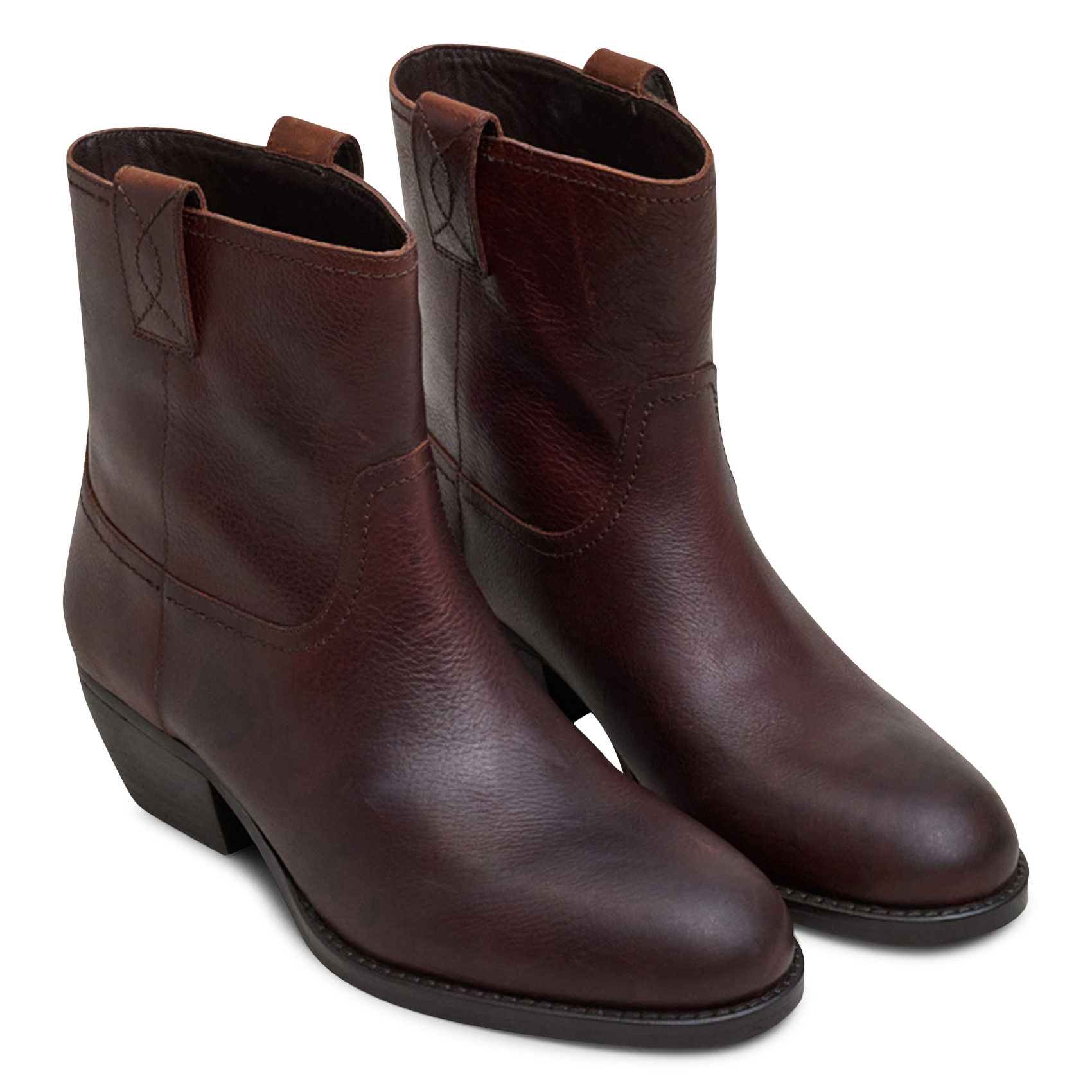 Bottines en cuir terra JONAK Marron