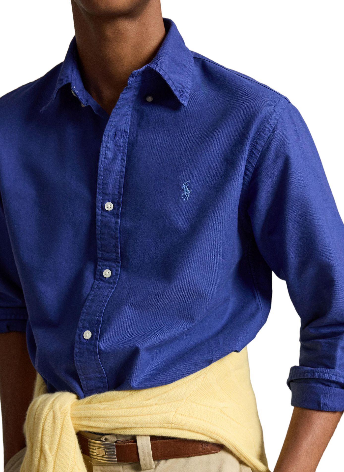 Long-sleeved cotton shirt | Blue POLO RALPH LAUREN Men