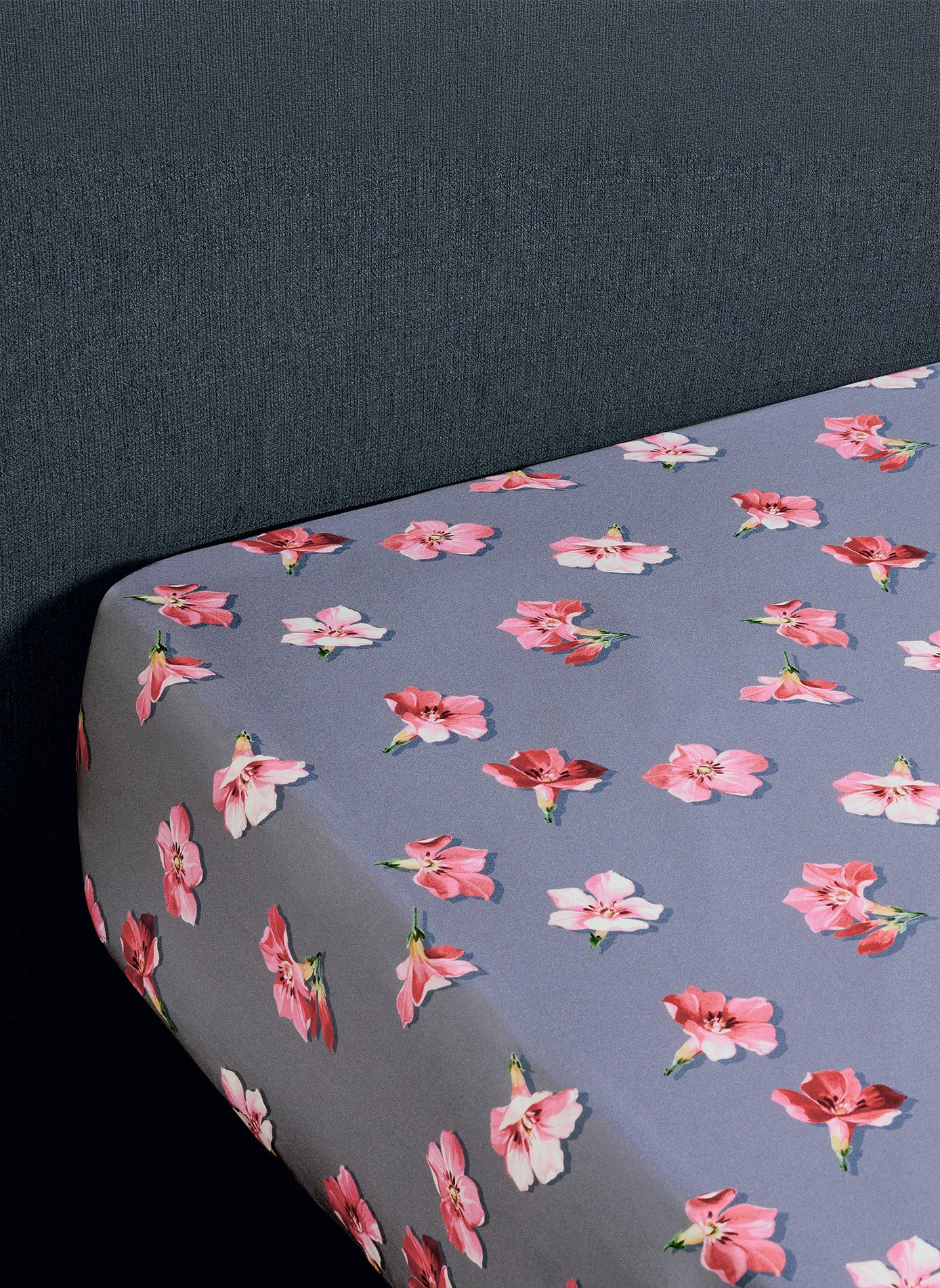Drap housse eugénie ANNE DE SOLENE Violet