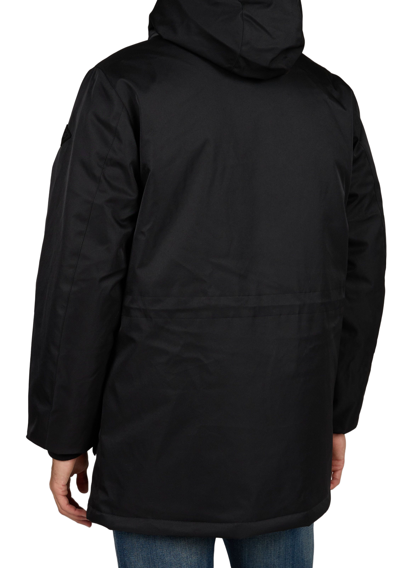 Parka à capuche droite unie REPLAY Noir