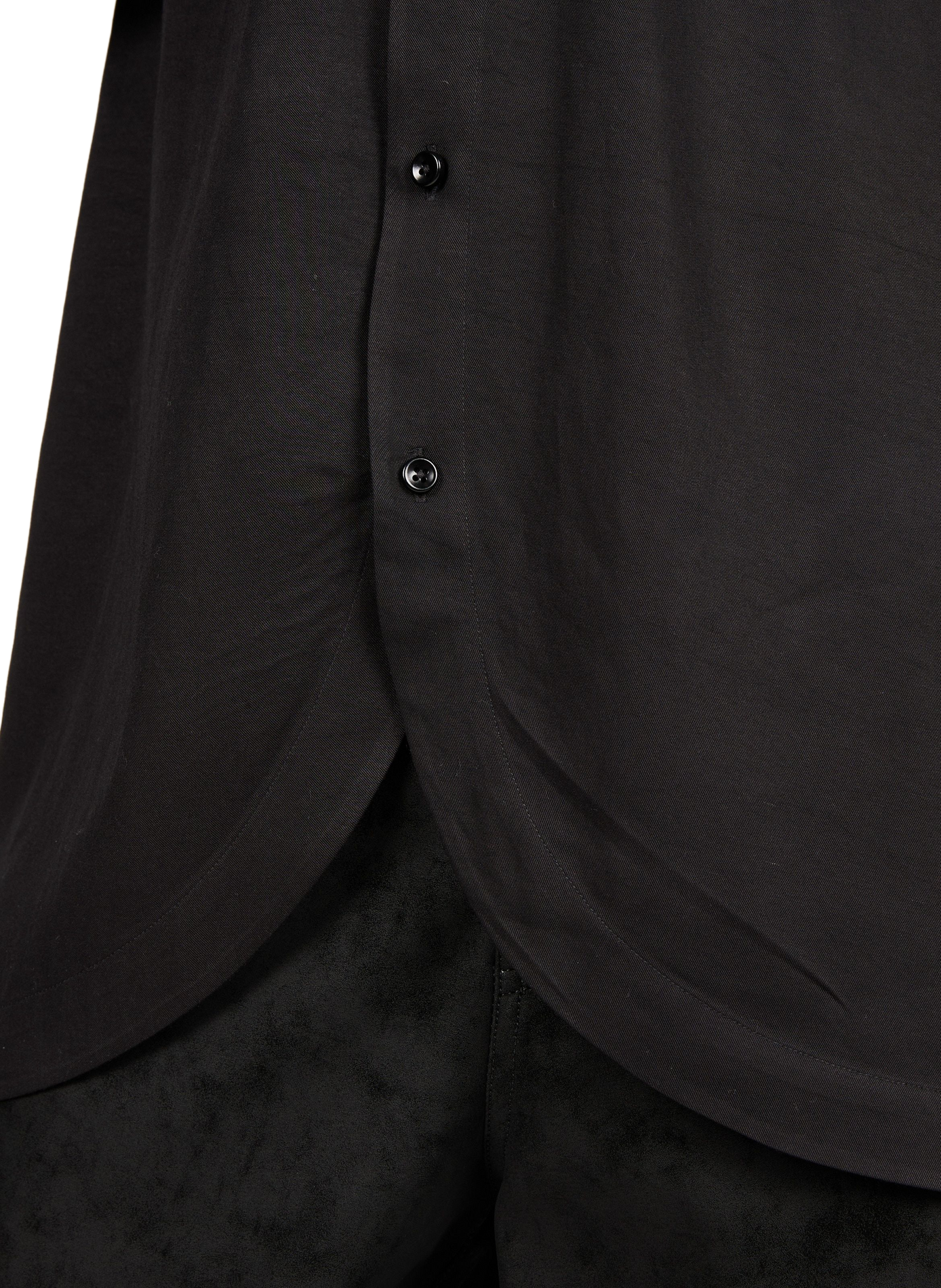 Straight classic collar shirt SEAN SUEN Black