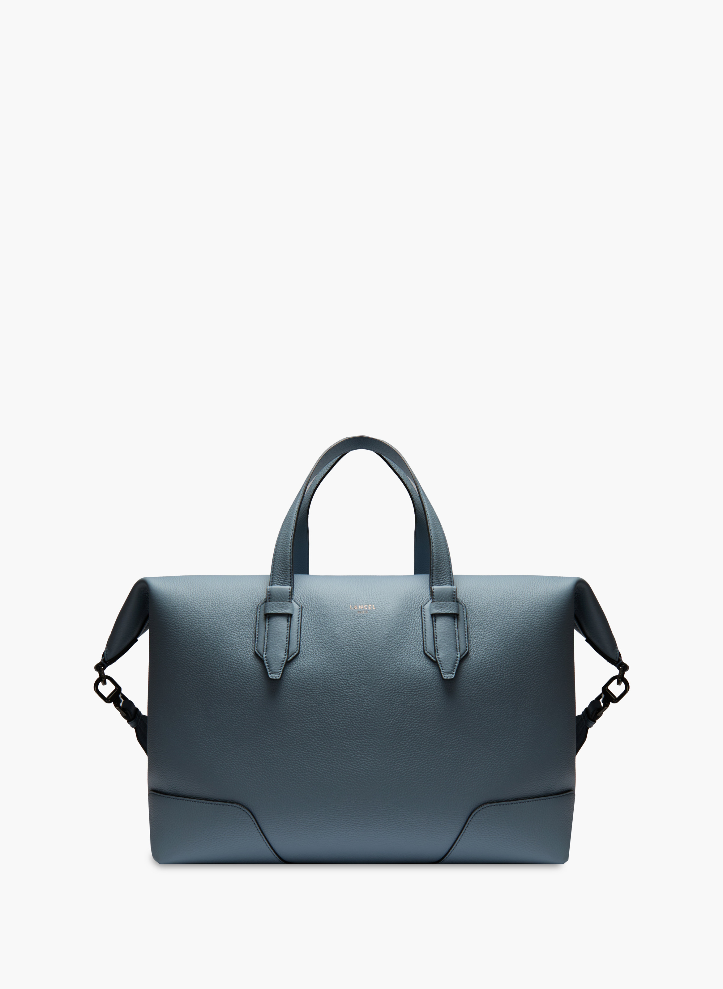 Sac weekend zippé charlie de lancel en cuir LANCEL Bleu