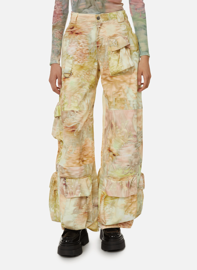 COLLINA STRADA cotton-print cargo pants