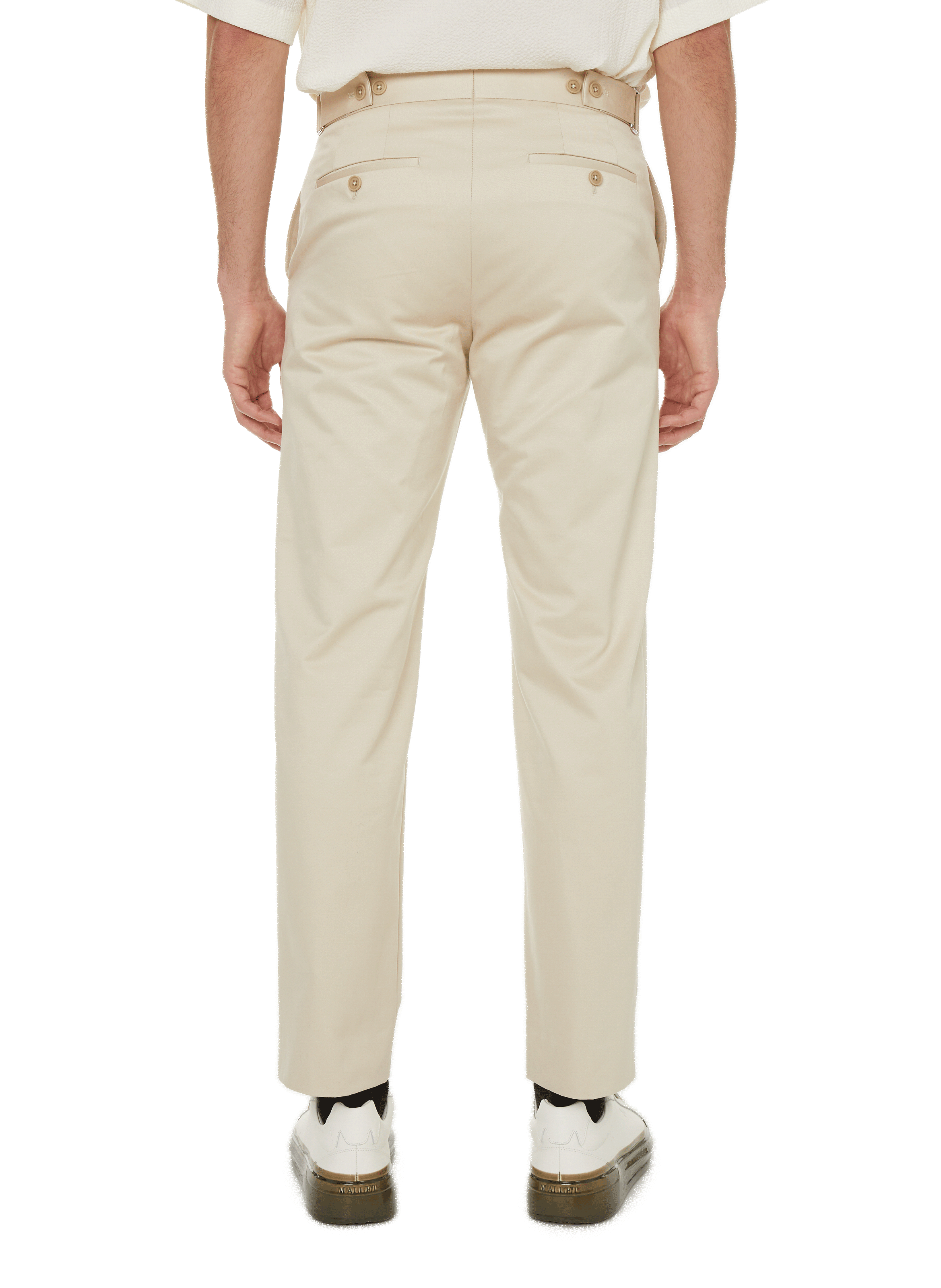 Cotton, silk and cashmere trousers SAISON 1865 Beige