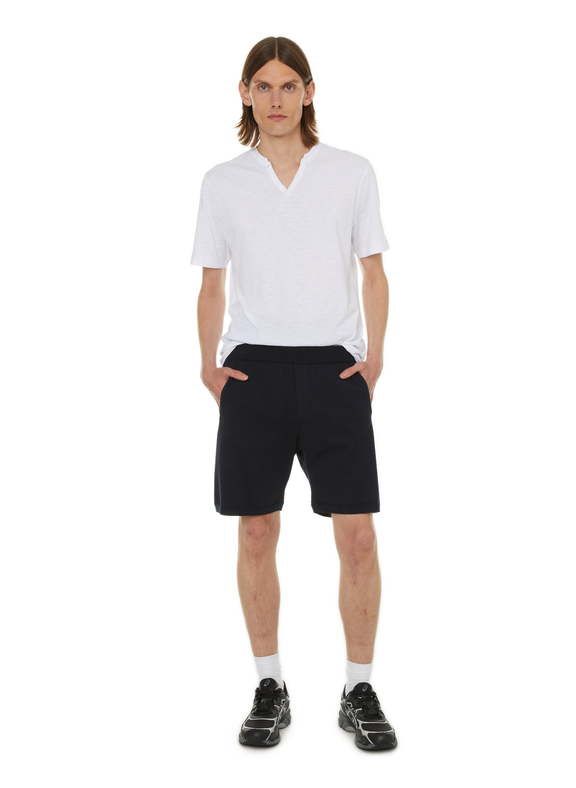 Short en coton AU PRINTEMPS PARIS Bleu