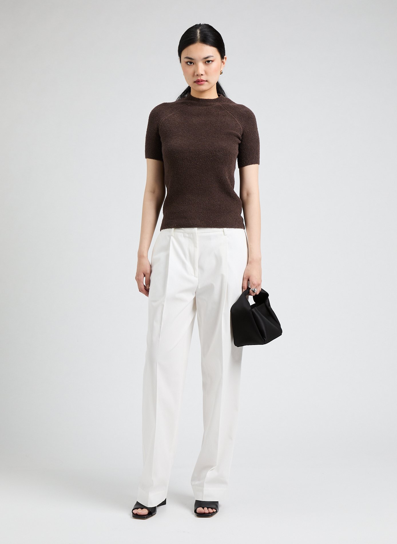 Small satin bucket bag TOTEME Black