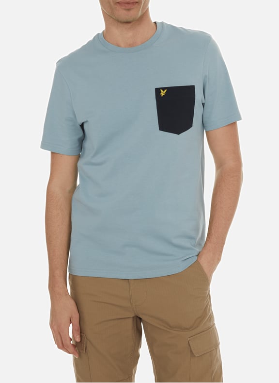 Cotton T-shirt Blue by LYLE & SCOTT LYLE & SCOTT Cotton T-shirt Blue