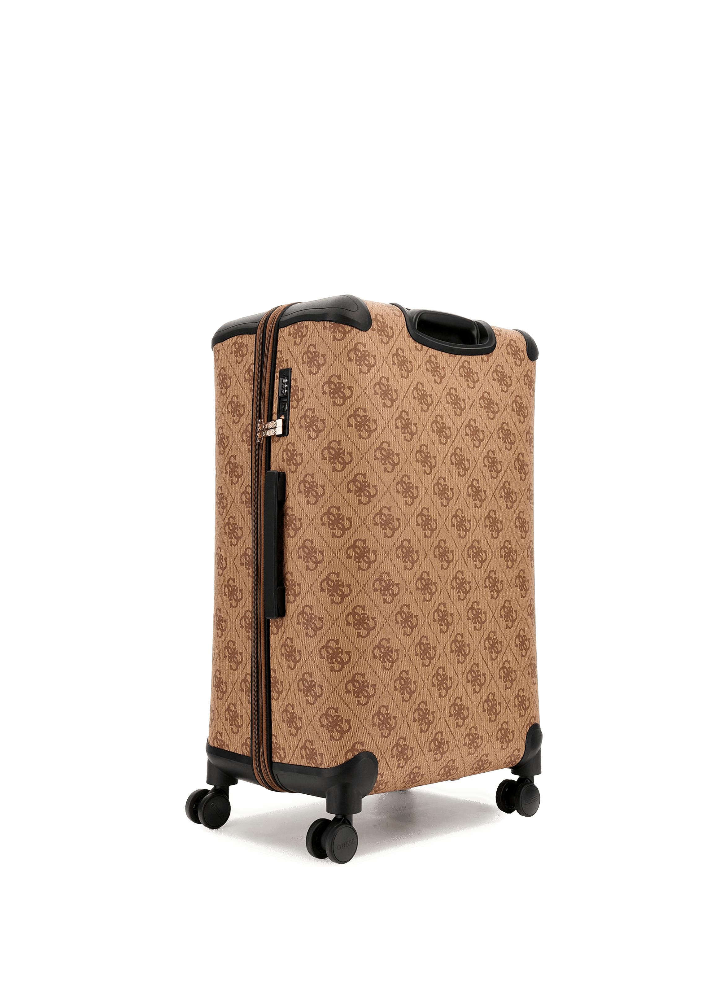 Valise Trolley Berta imprimée monogramme GUESS Multicolore