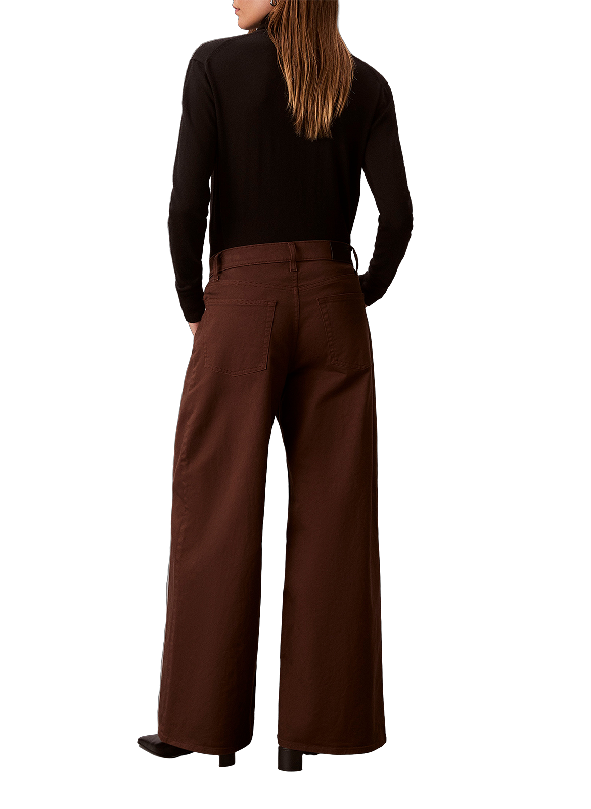 Wide cotton jeans  CALVIN KLEIN Brown